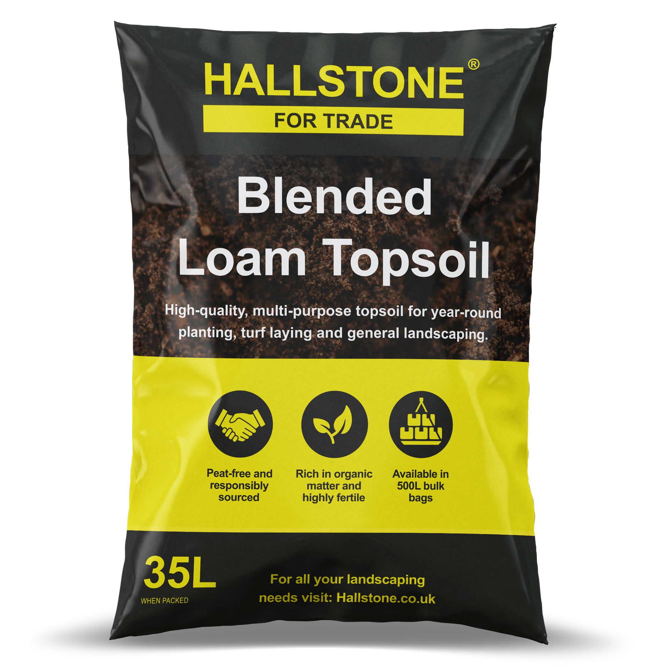 Hallstone Blended Loam Topsoil 35L