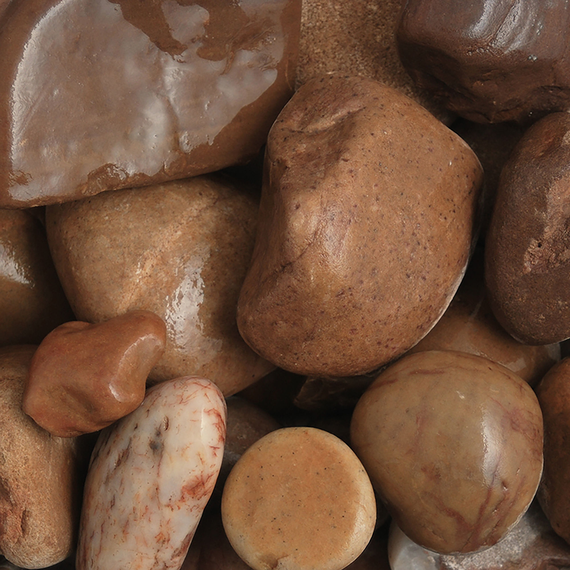 LRS Brown Tweed Cobbles 40-90mm 20kg Poly Bag