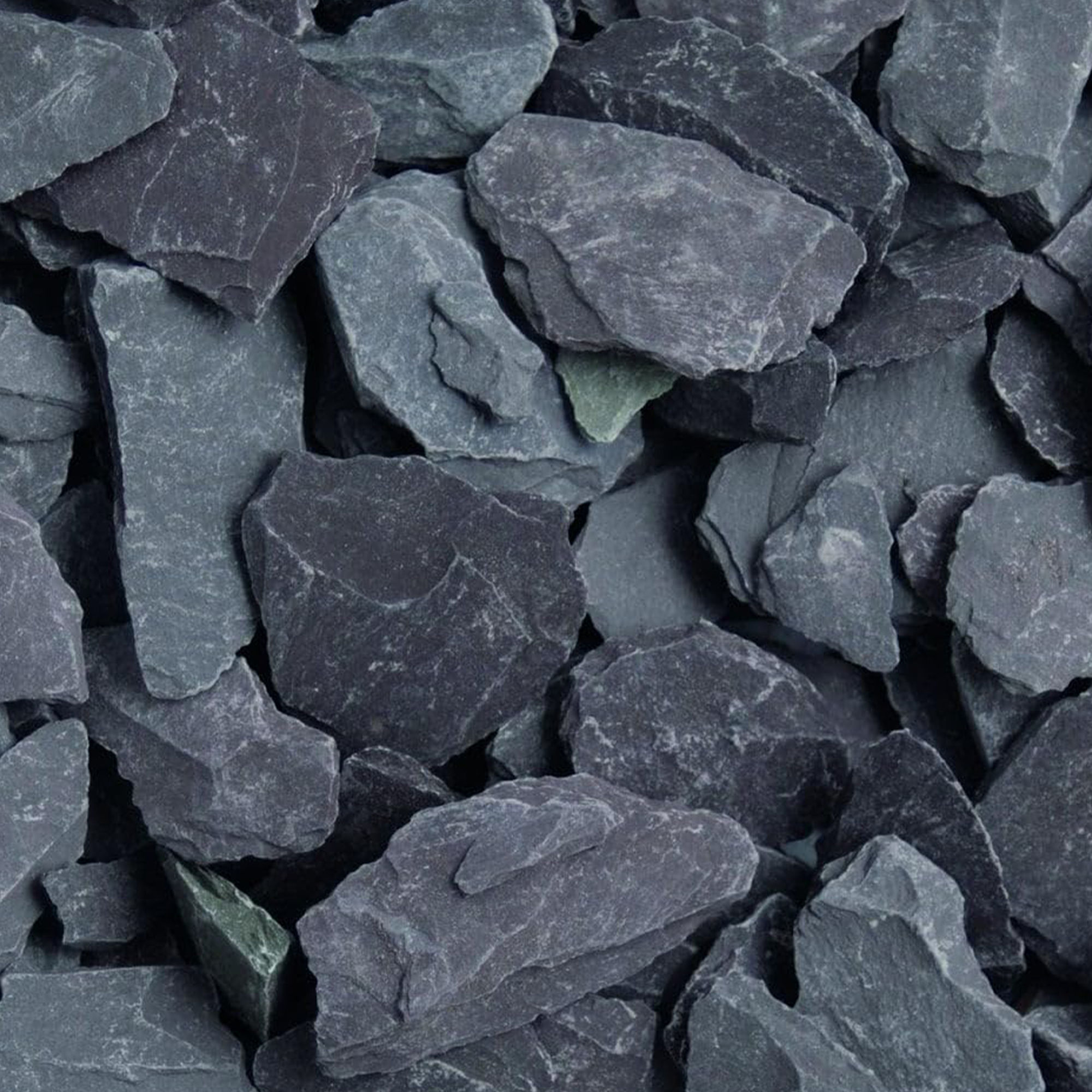 LRS Welsh Blue Slate Chippings 40mm 20kg Poly Bag