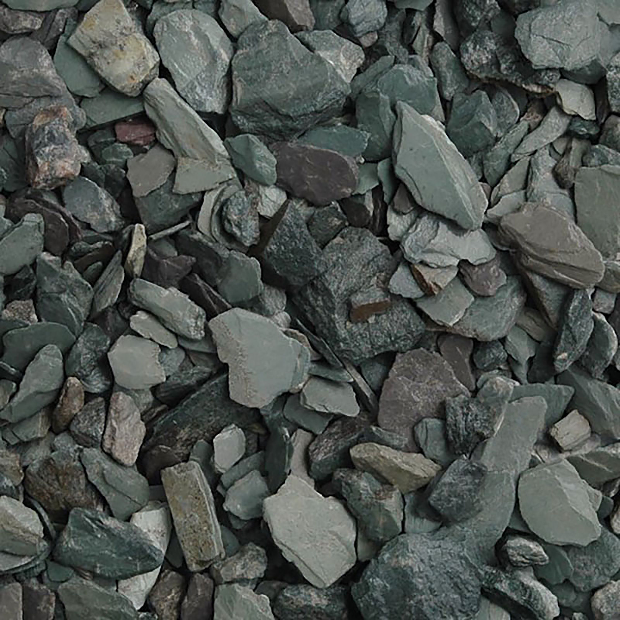 LRS Welsh Green Slate Chippings 20mm 20kg Poly Bag