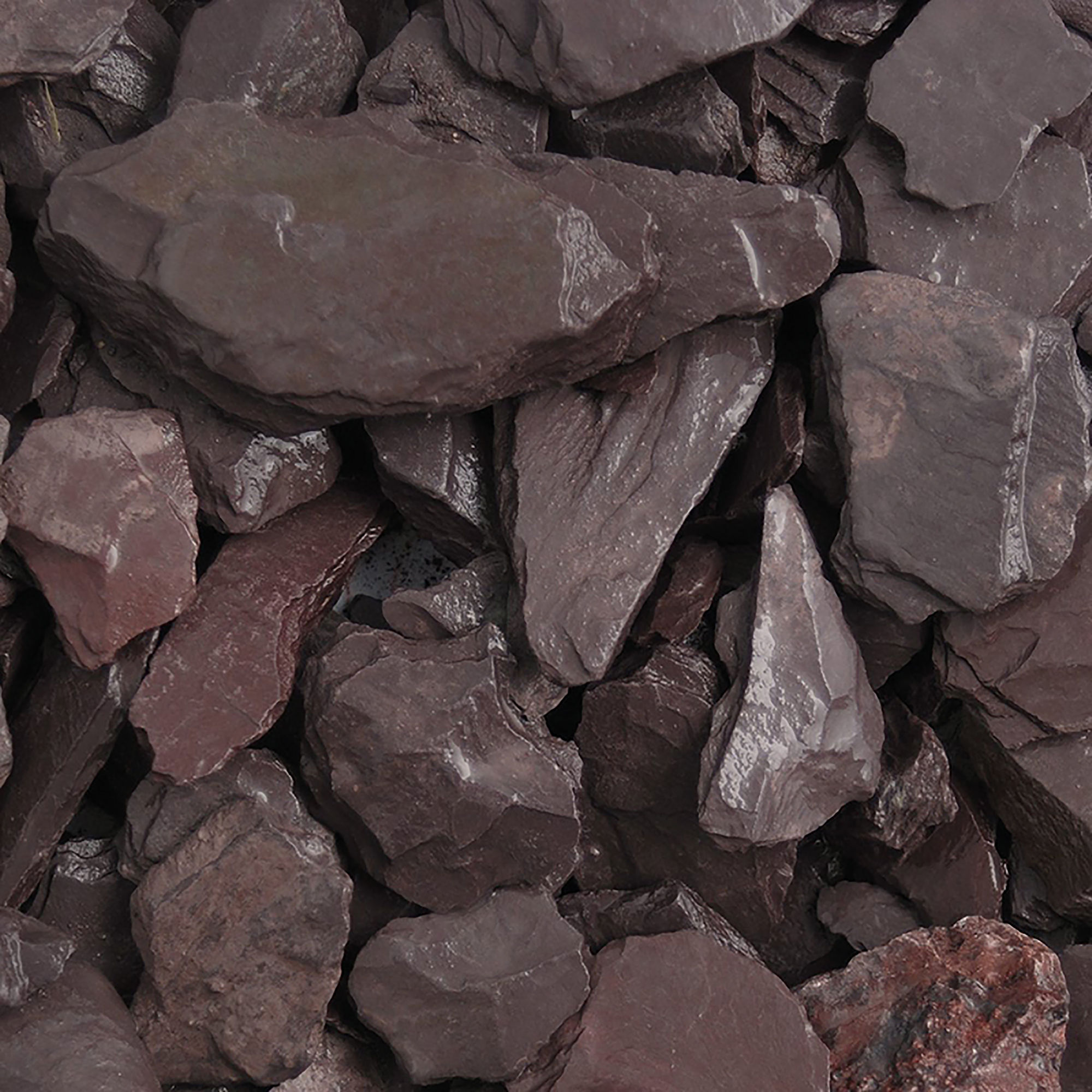 LRS Welsh Plum Slate Chippings 40mm 20kg Poly Bag