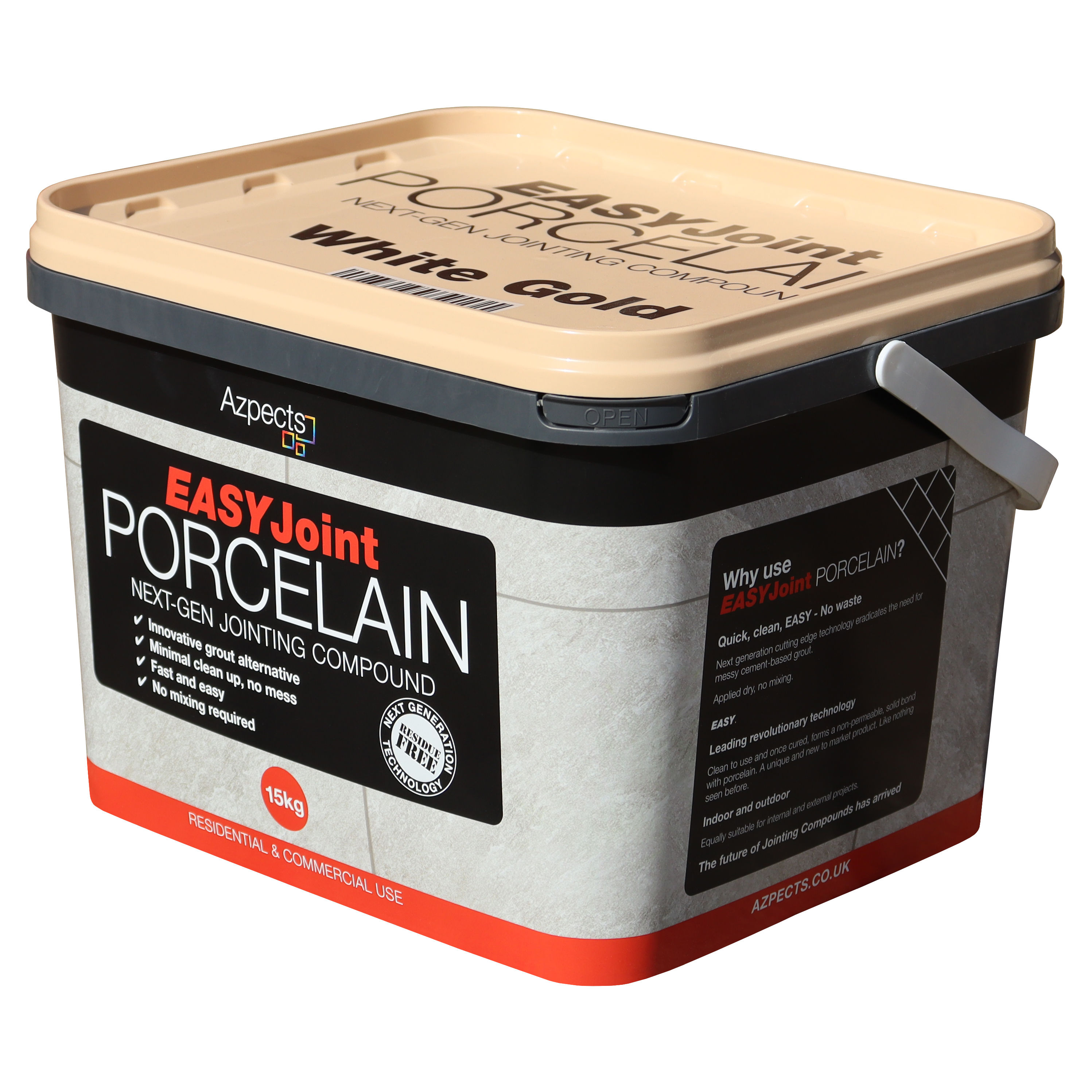 Azpects EasyJoint Porcelain Patio Jointing Compound White Gold 15kg