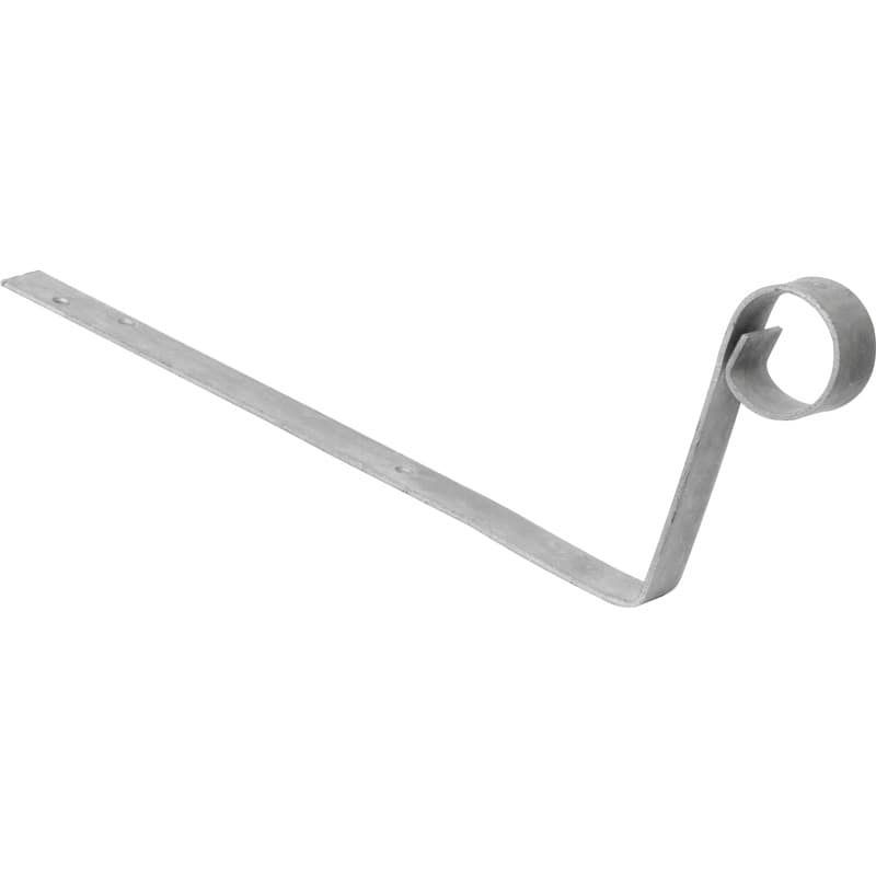 Galvanised Scrolled Hip Iron 300mm x 3mm - 5939