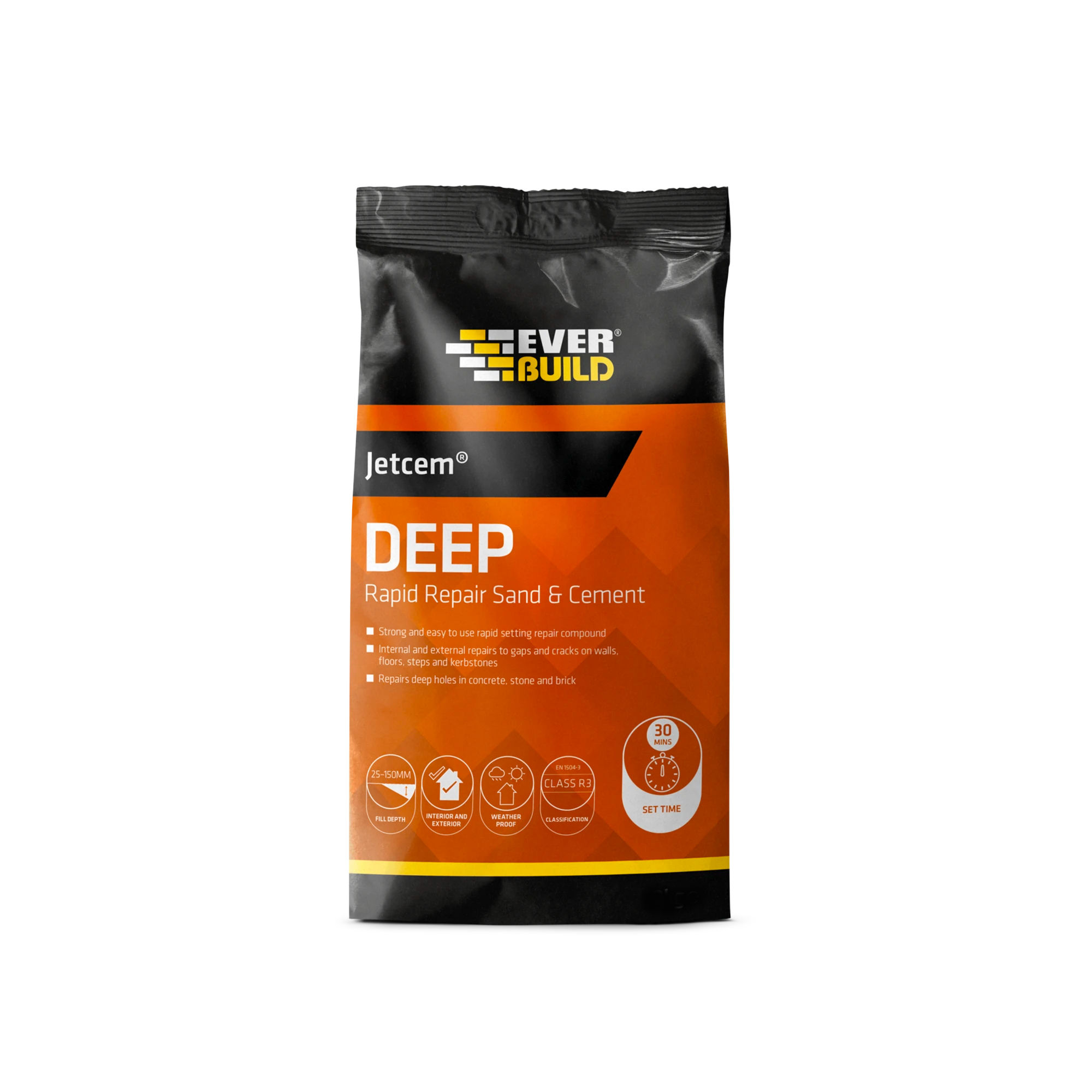 Everbuild Jetcem Premix Rapid Setting Sand and Cement Mix 6kg
