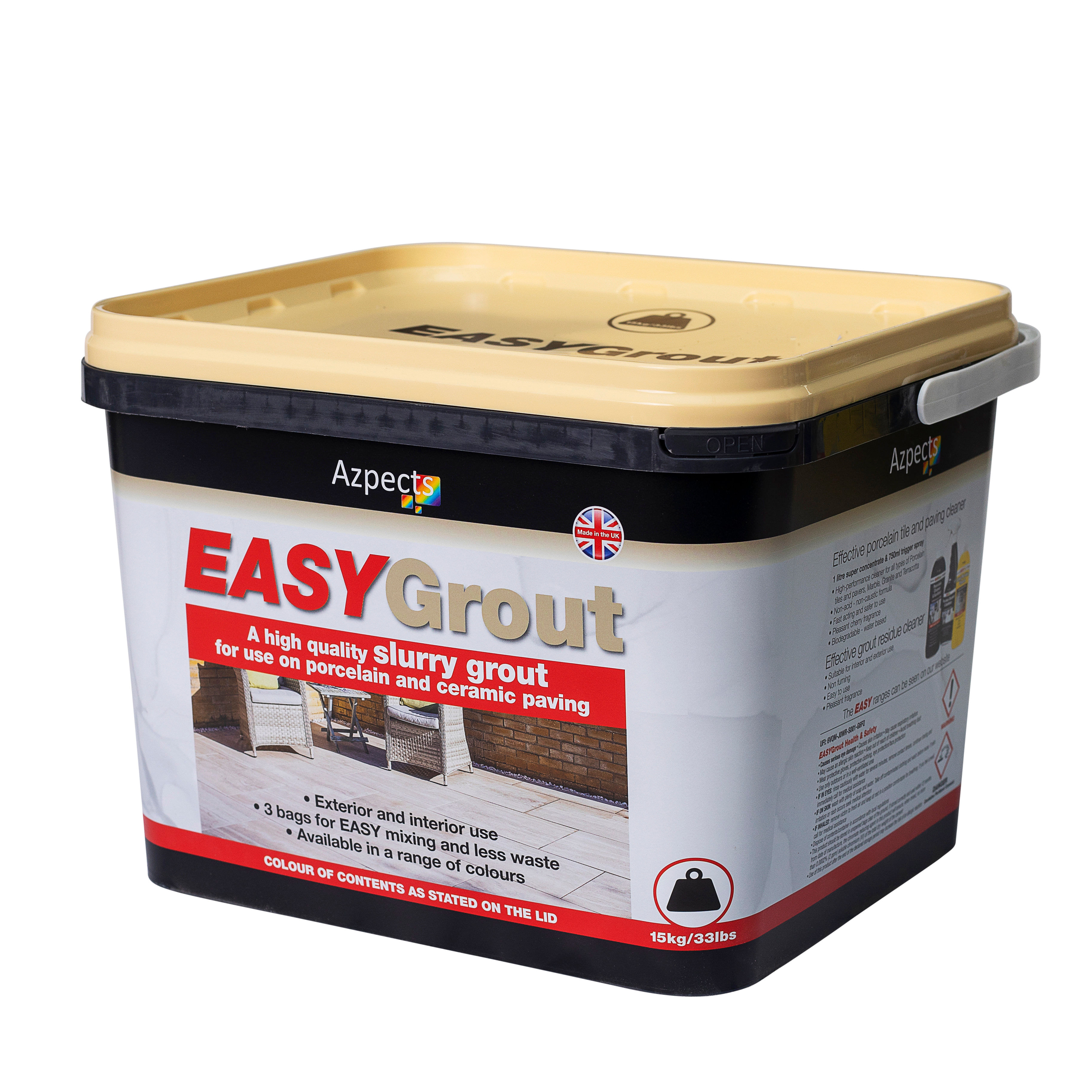 Azpects EasyGrout Porcelain Jointing Compound Crema 15kg