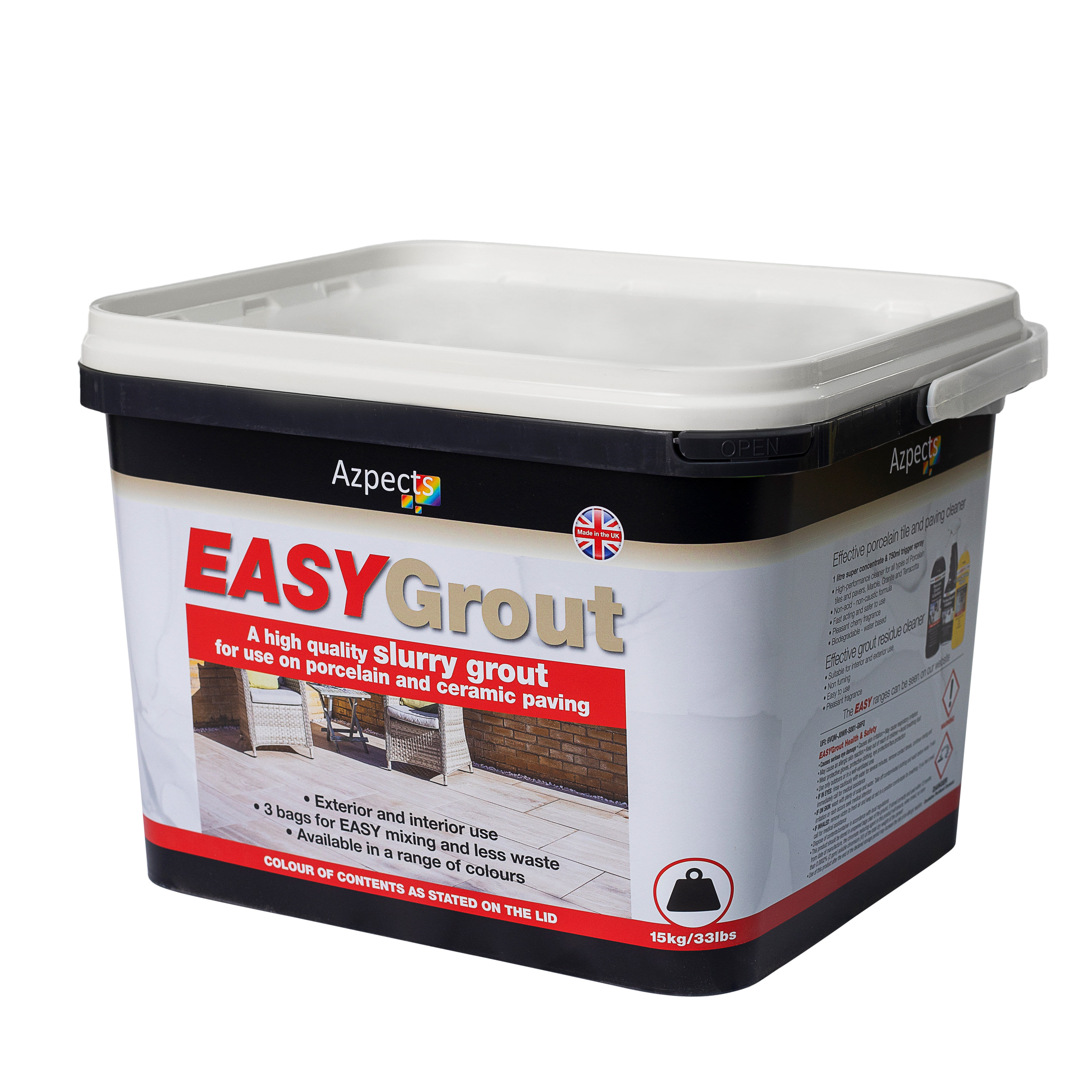 Azpects EasyGrout Porcelain Jointing Compound Blanco 15kg