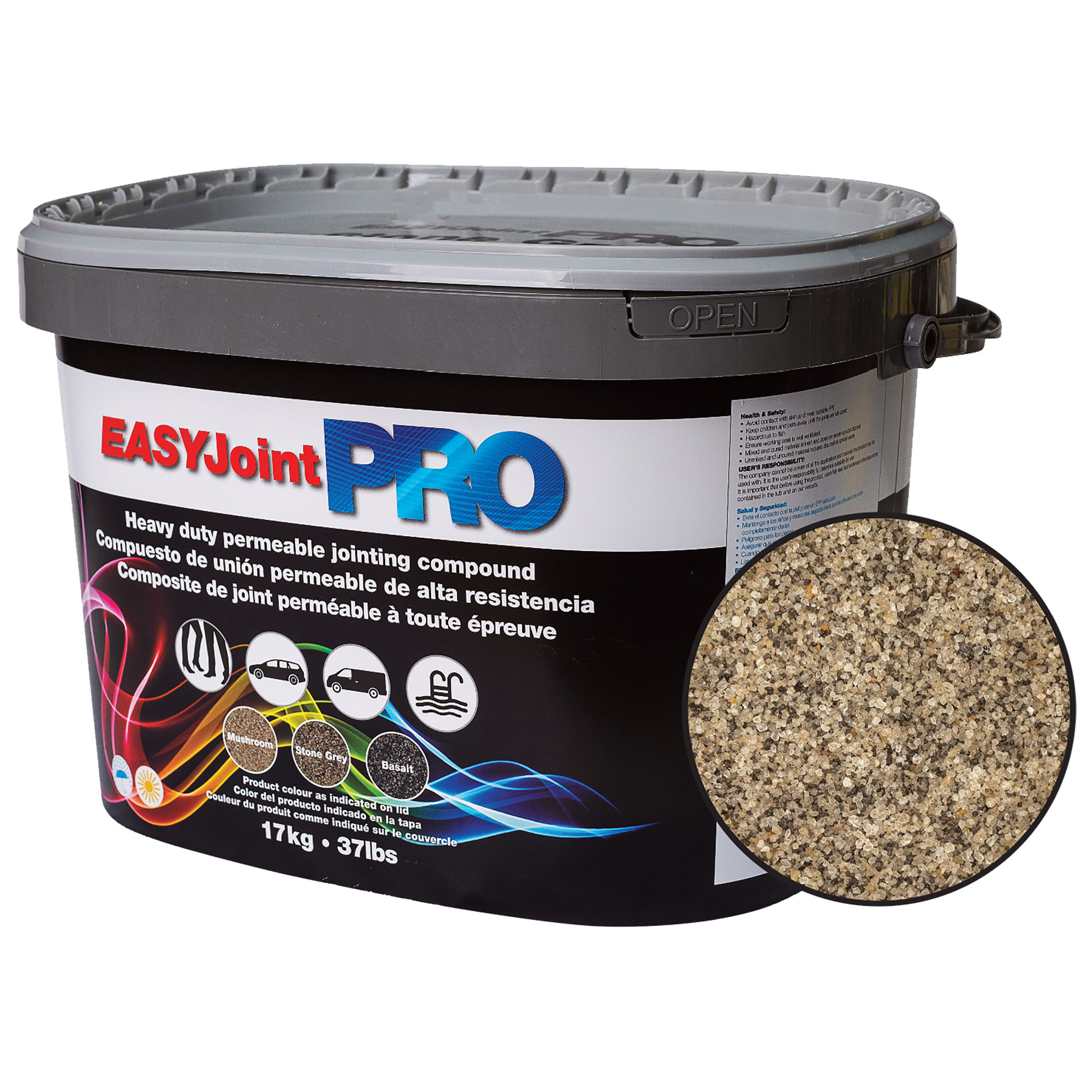 Azpects EasyJoint Pro Jointing Compound Stone Grey/Granite 17kg