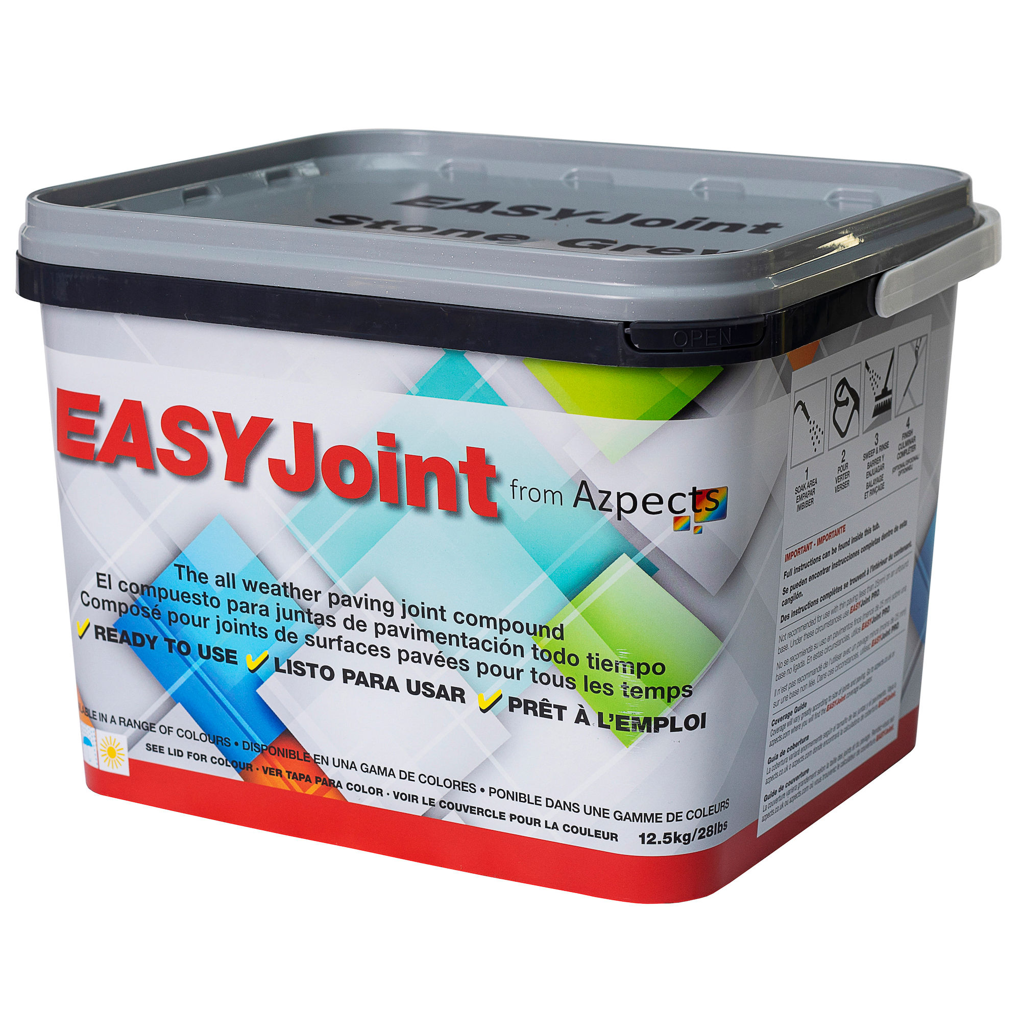Azpects EasyJoint Paving Jointing Compound Stone Grey 12.5kg