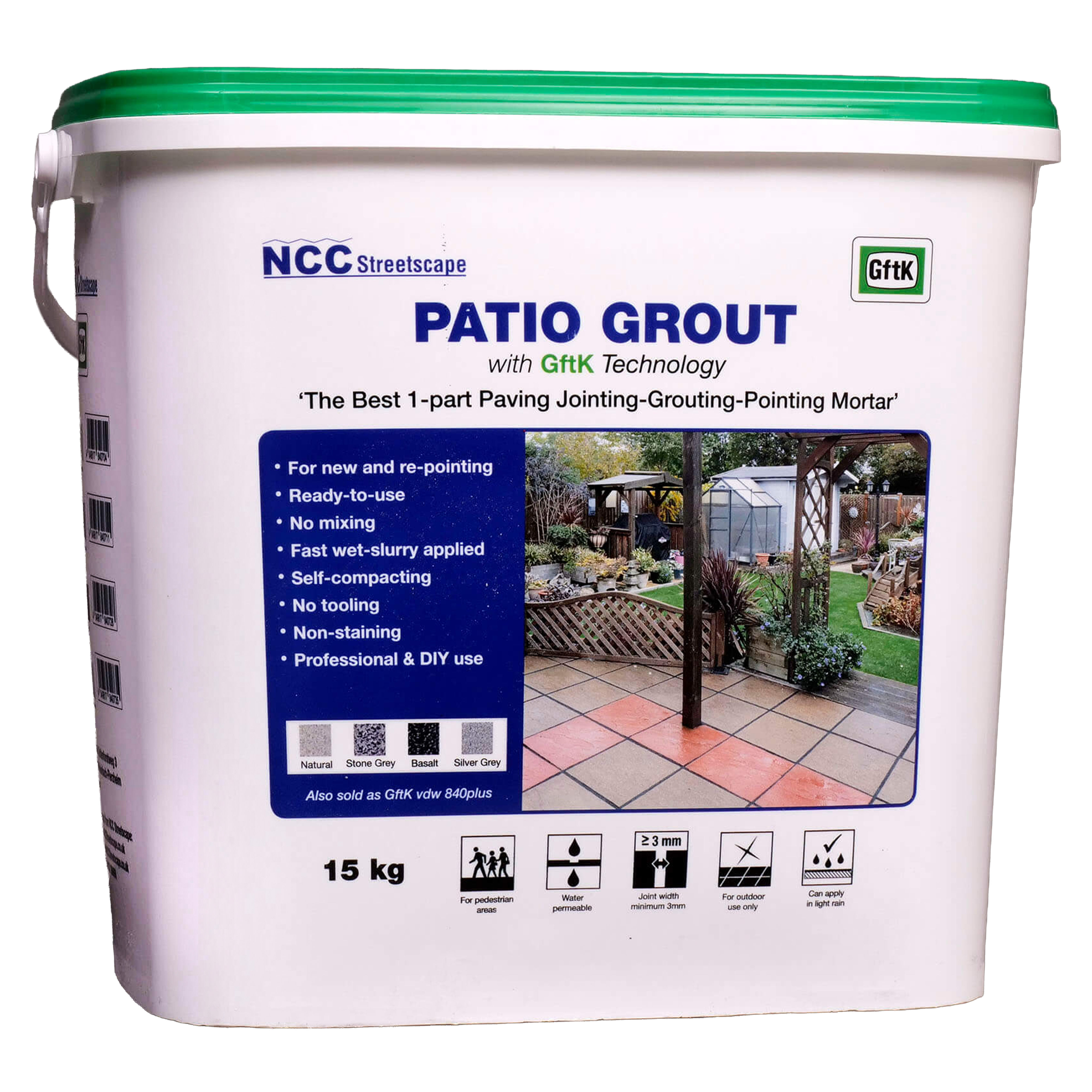 GftK Patio Grout Basalt 15kg