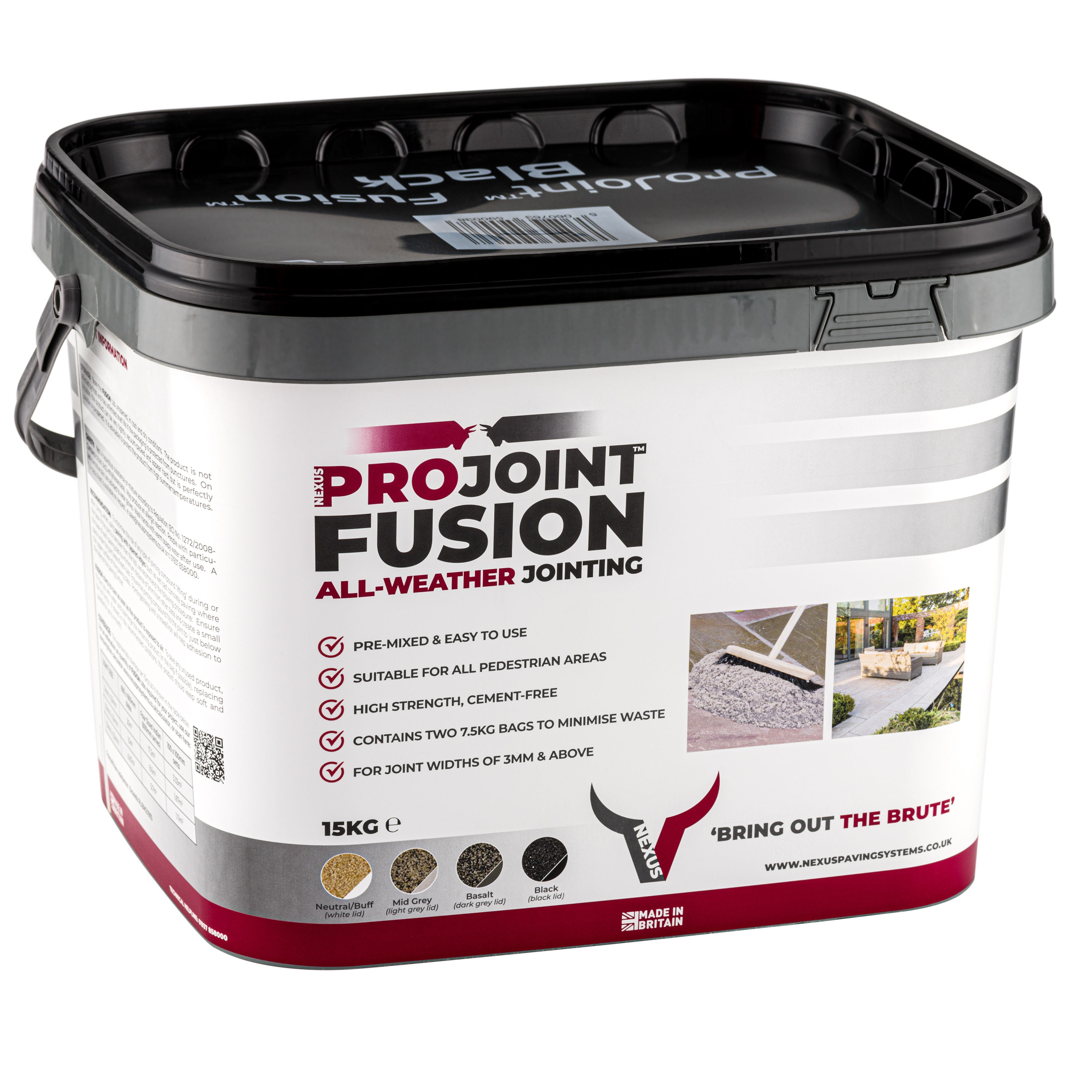 Nexus Fusion All Weather Jointing Compound Black 15kg