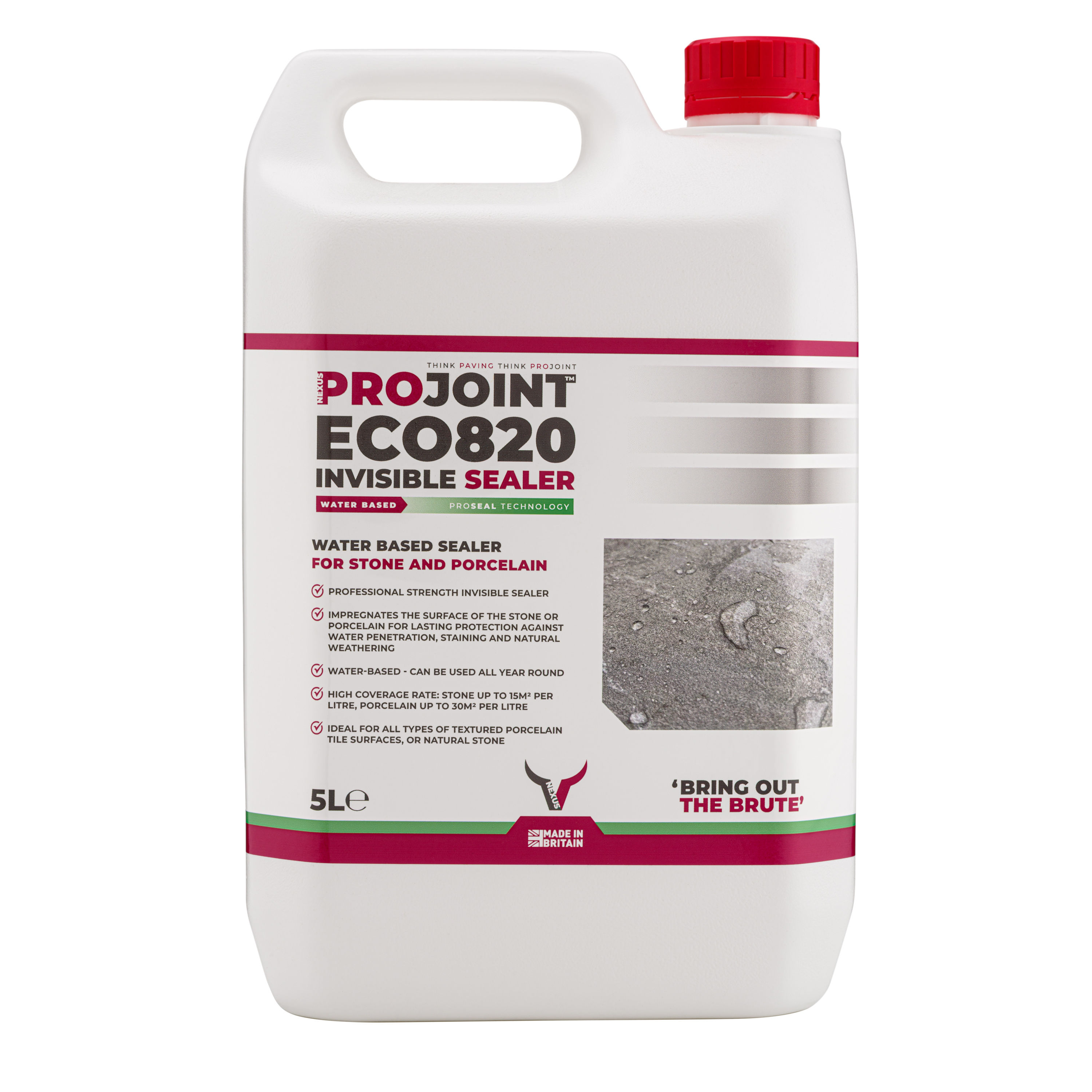 Nexus PaveCare Pro-820 Eco Invisible Water Based Sealer 5L