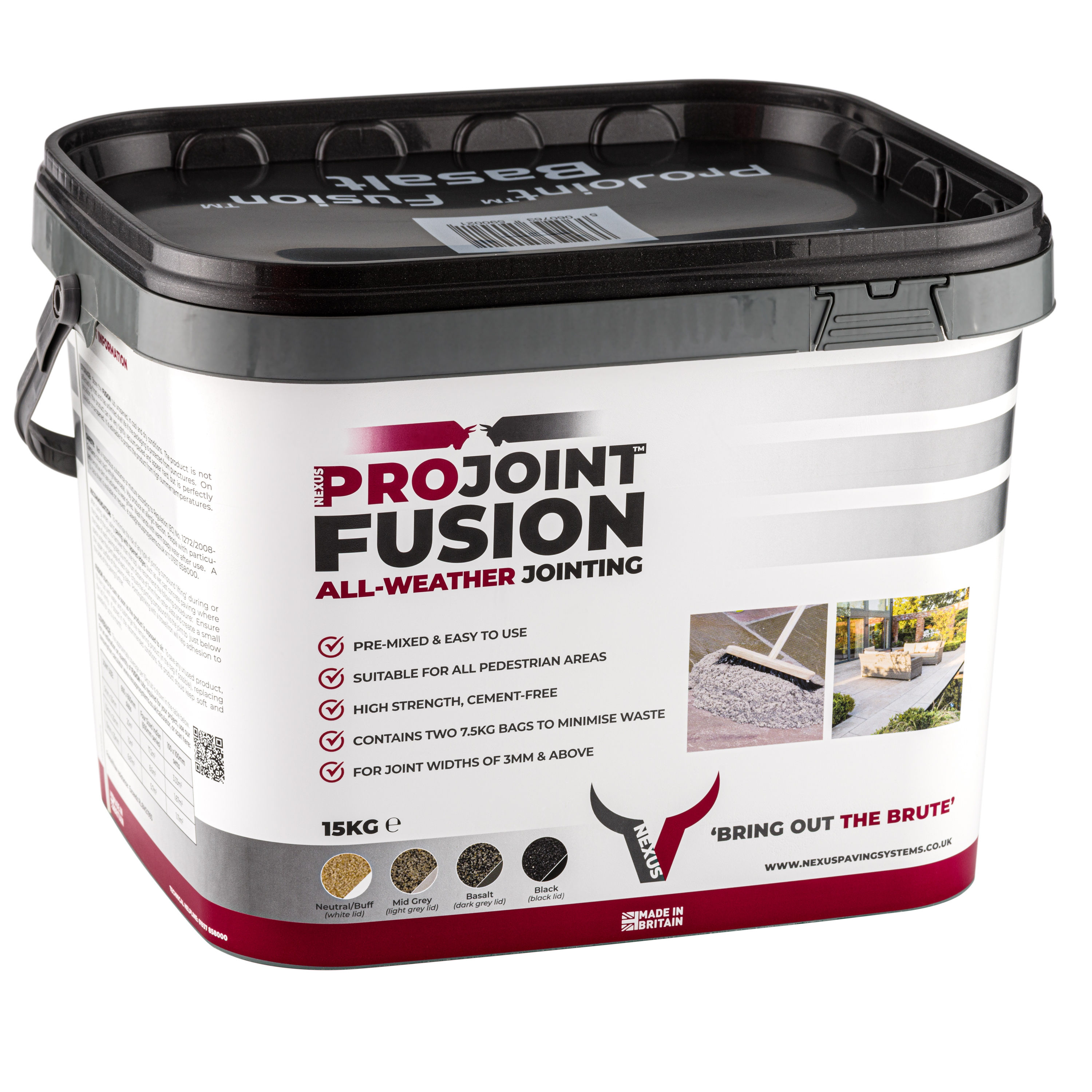 Nexus ProJoint Fusion All Weather Jointing Compound Basalt 15kg