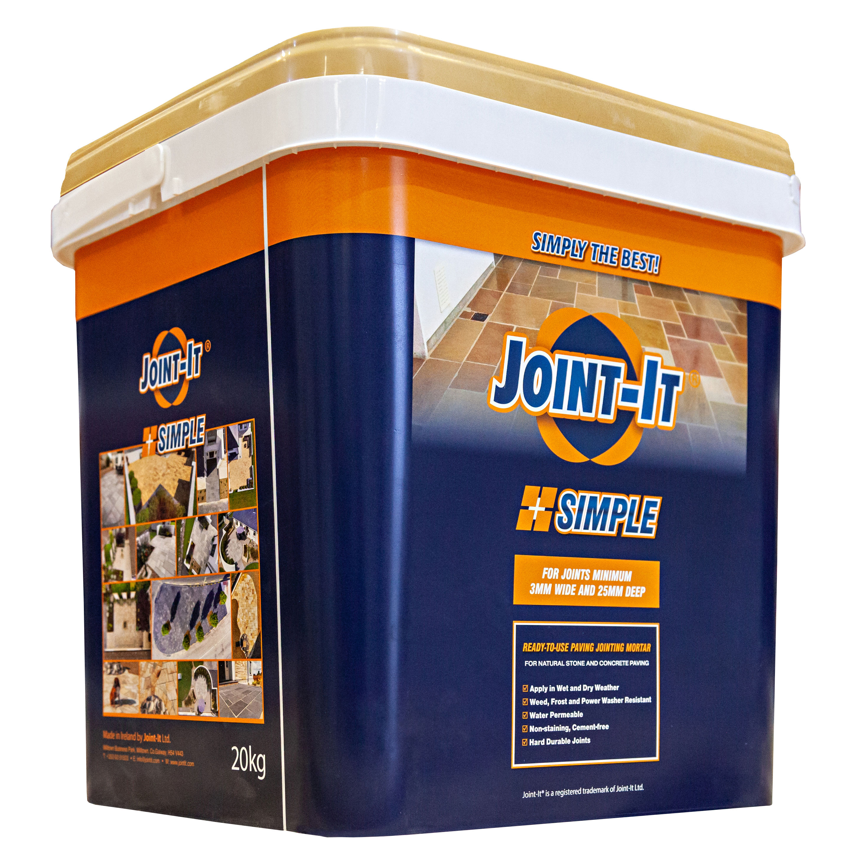 Joint-It Simple Patio Jointing Compound Neutral (Buff) 20kg - 20-AW-N