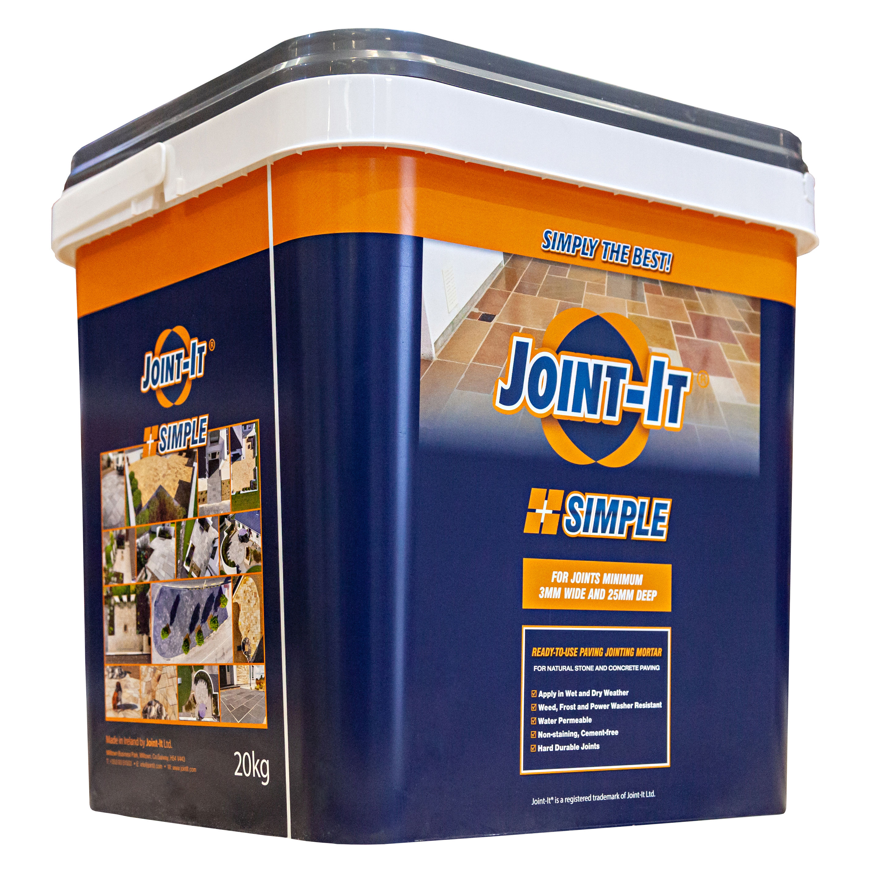 Joint-It Simple Patio Jointing Compound Dark Grey 20kg - 20-AW-DG