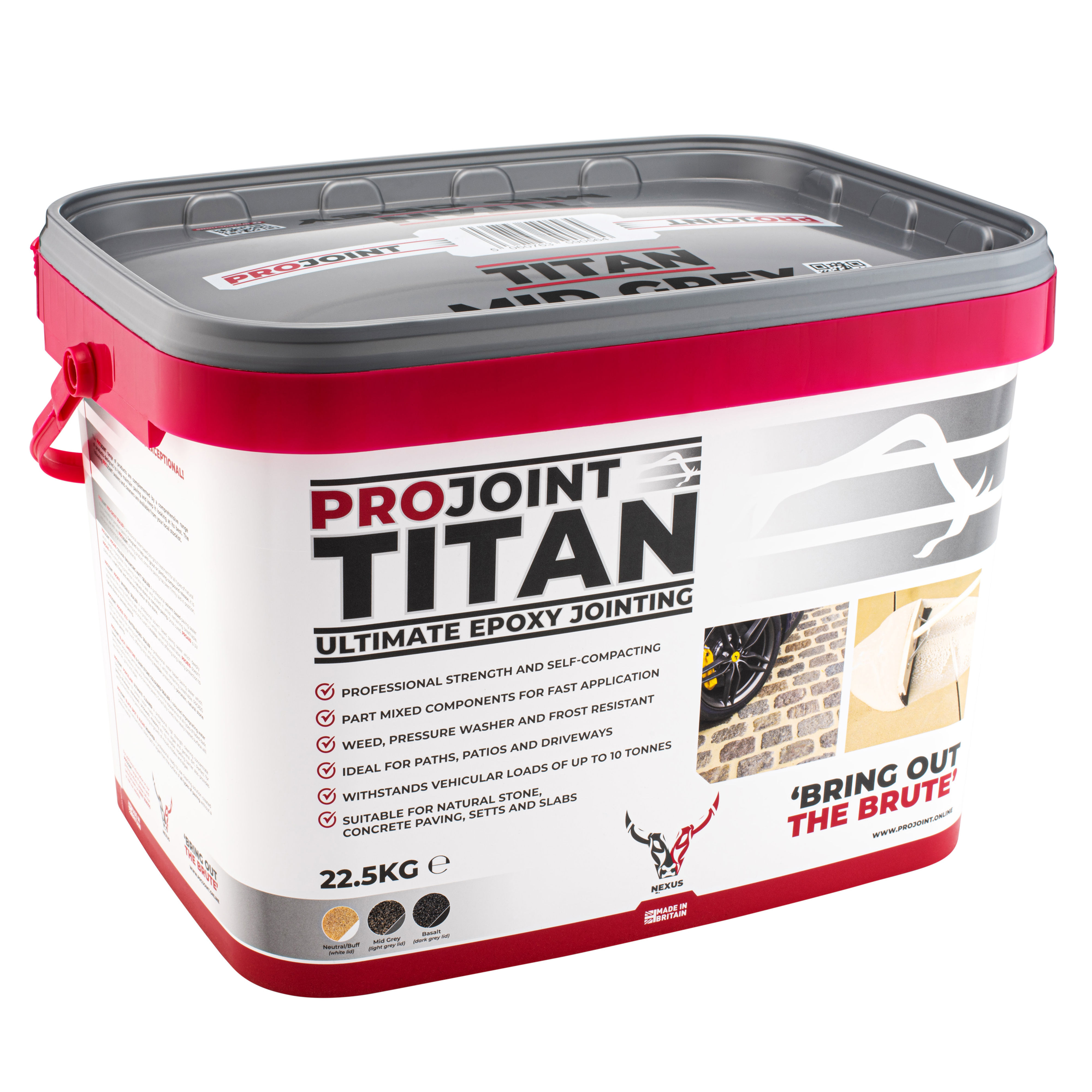 Nexus ProJoint Titan Ultimate Epoxy Jointing Compound Mid Grey 22.5kg