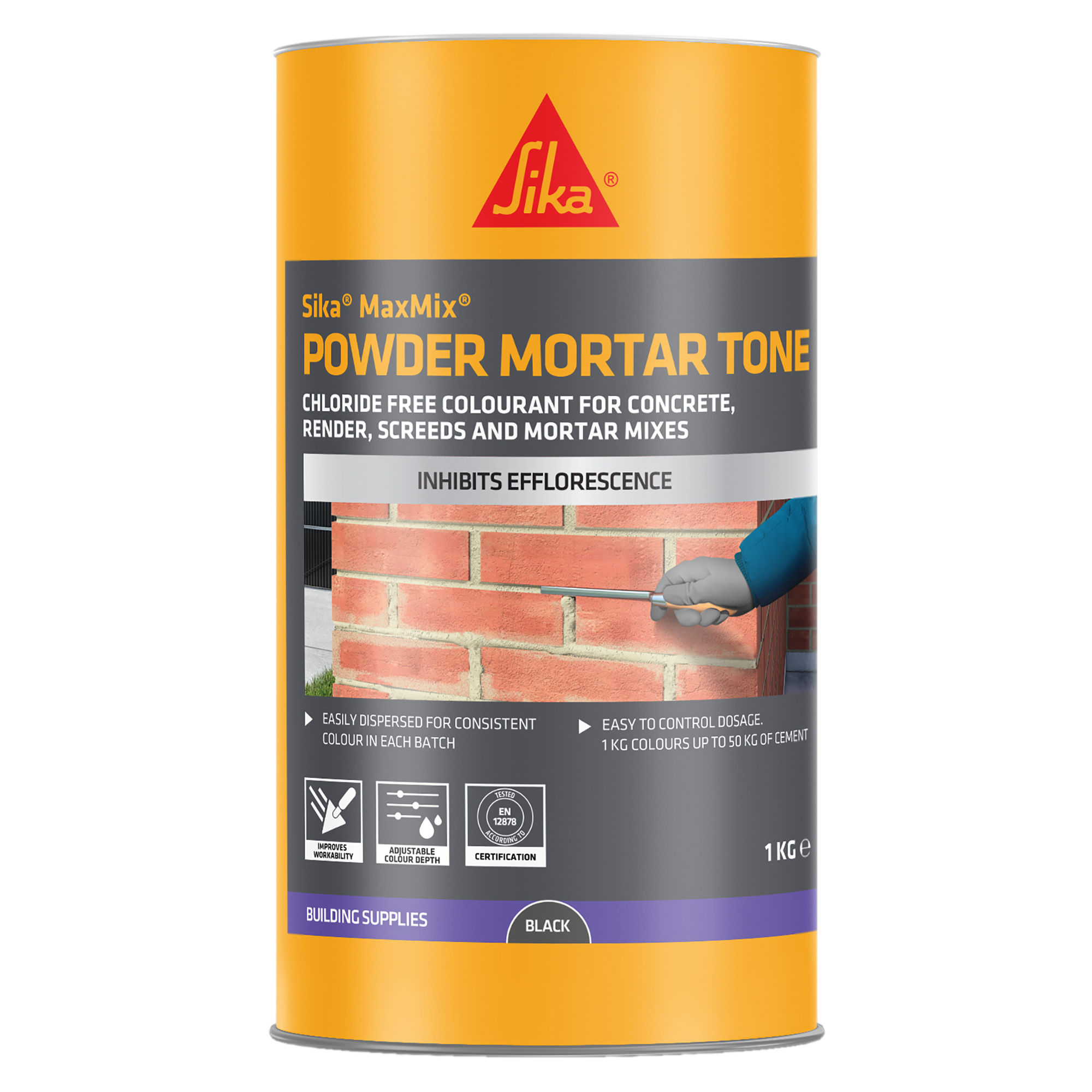 Sika MaxMix Powder Mortar Tone Black 1kg