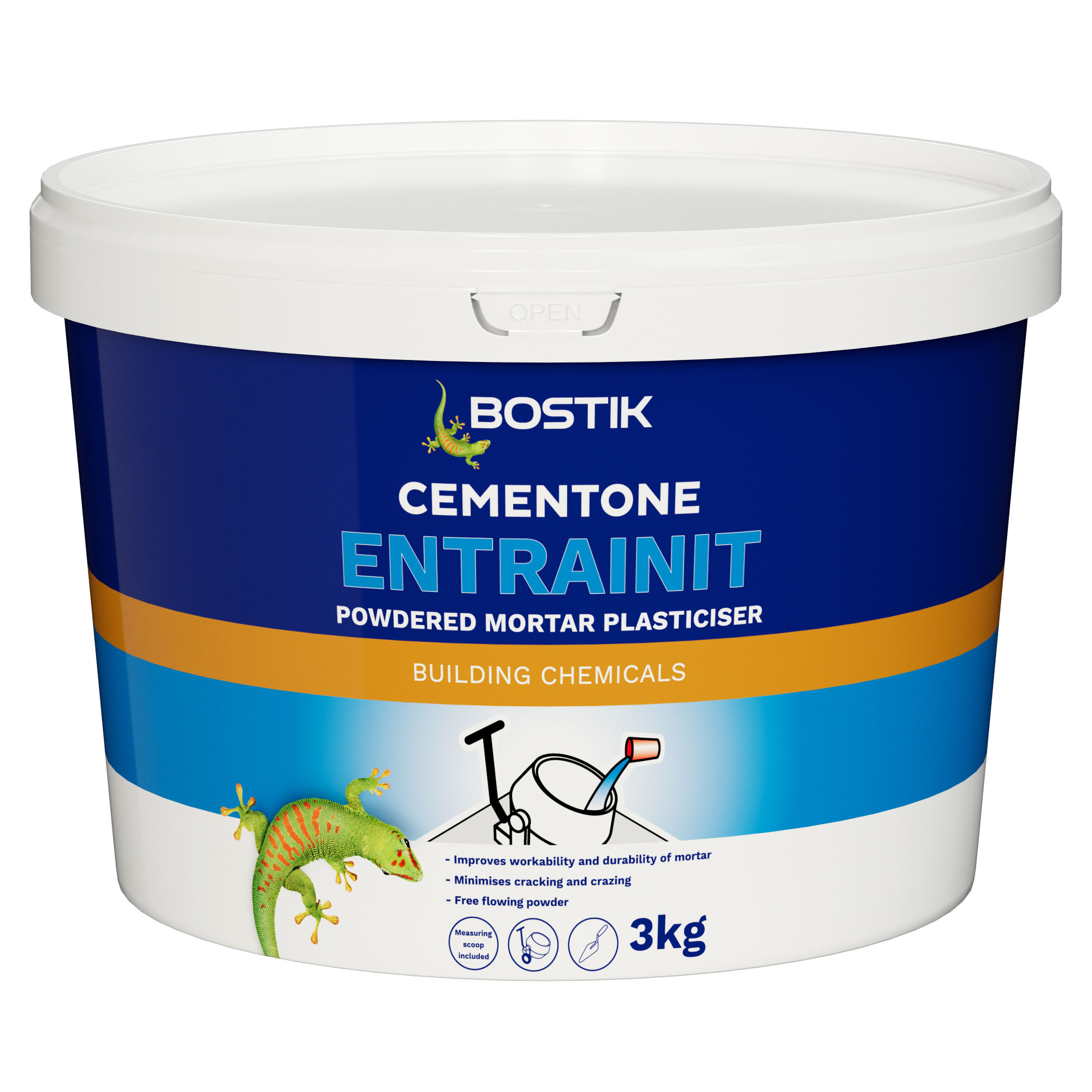 Bostik Cementone Entrainit Powdered Mortar Plasticiser 3kg