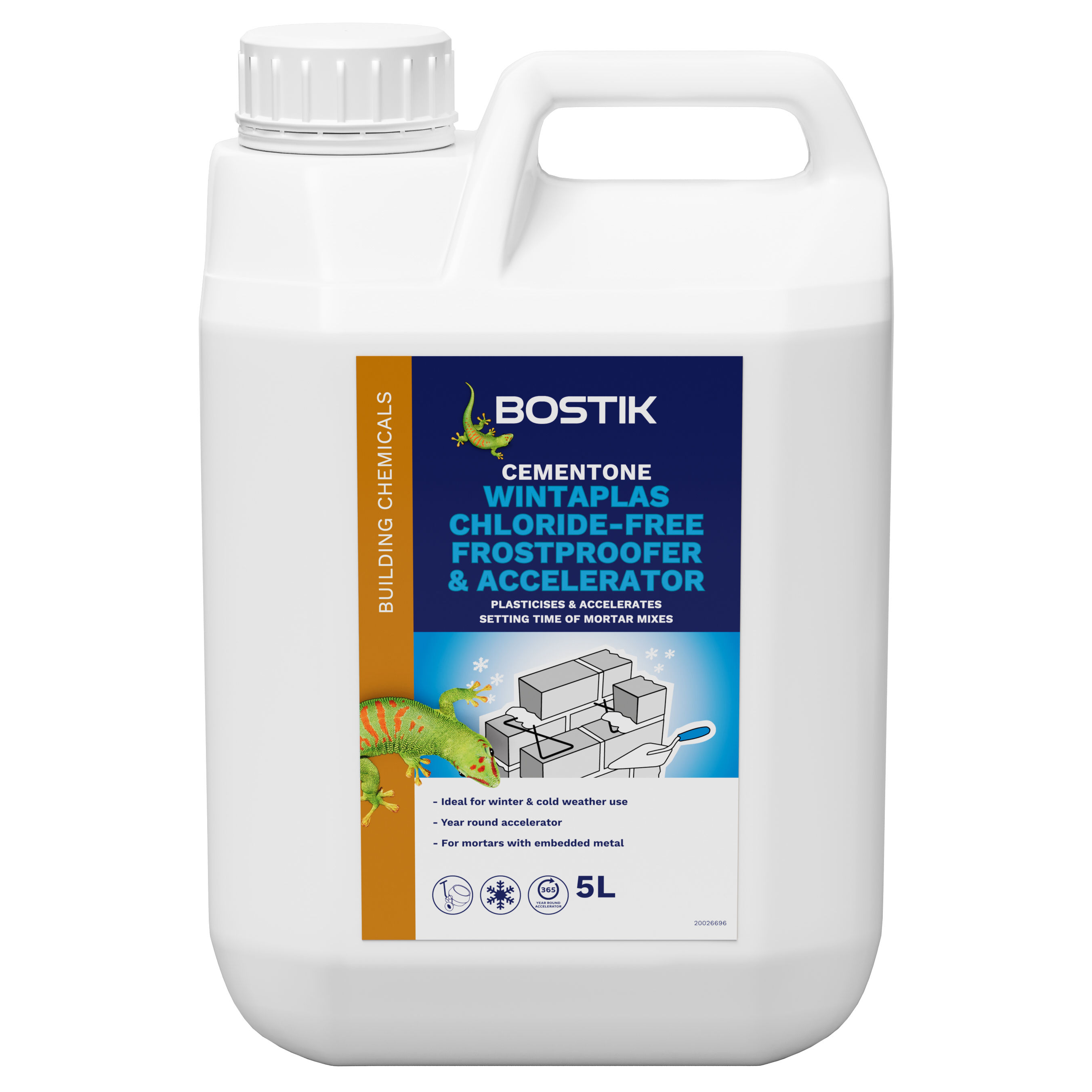 Bostik Cementone Wintaplas Chloride-Free Mortar Frostproofer and Accelerator
