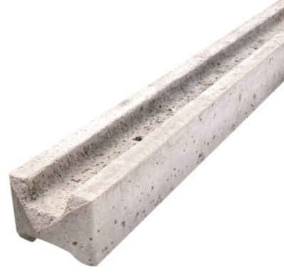Concrete Slotted Intermediate Fence Post (Wetcast) 100mm x 100mm x 2.36m