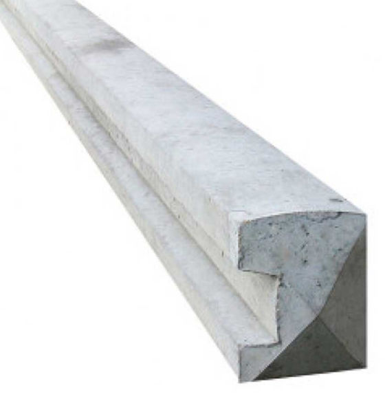Concrete Slotted End Fence Post (Wetcast) 125mm x 100mm x 2.36m