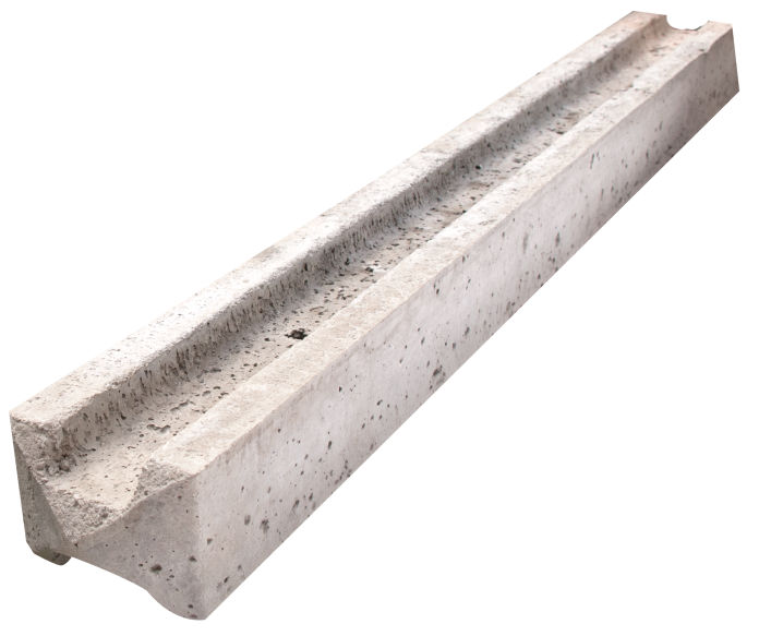 Concrete Slotted Corner Fence Post (Wetcast) 125mm x 125mm x 2.36m