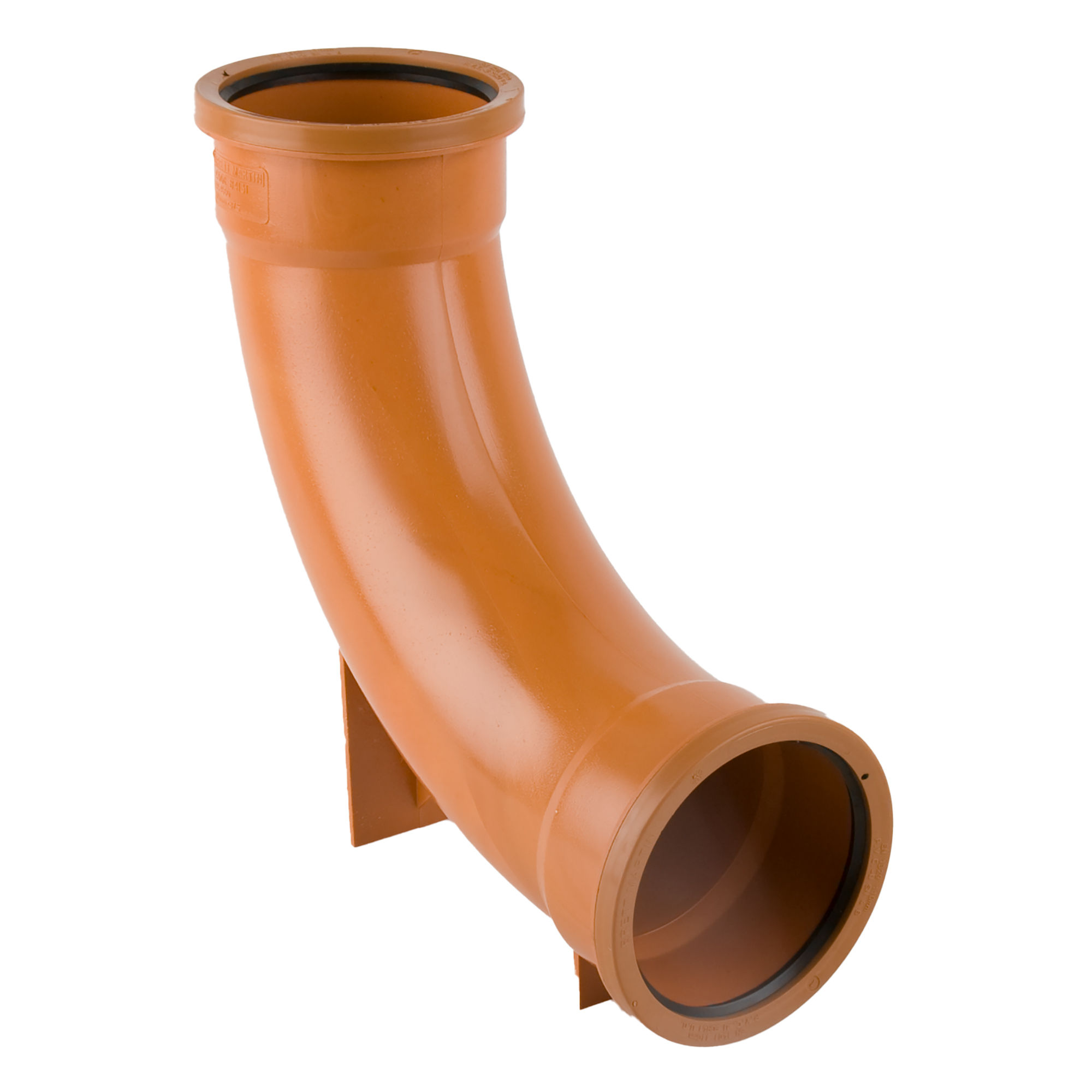 Brett Martin Underground 87.5° Double Socket Rest Bend Terracotta 110mm - B4131