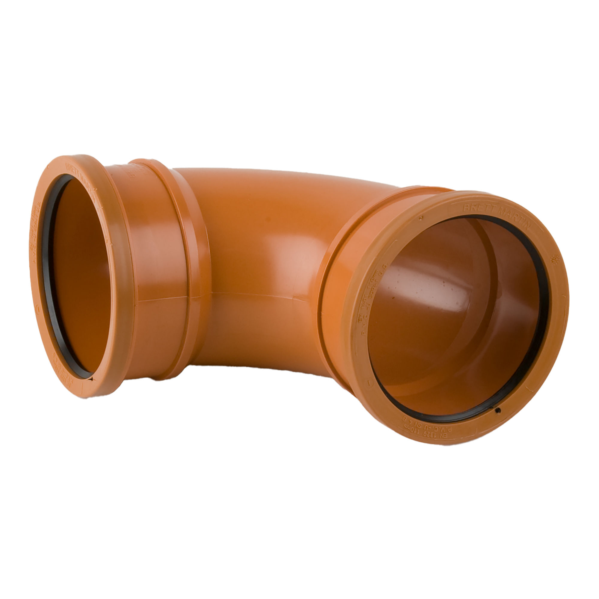 Brett Martin Underground 87.5° Double Socket Bend Terracotta 110mm - B4031
