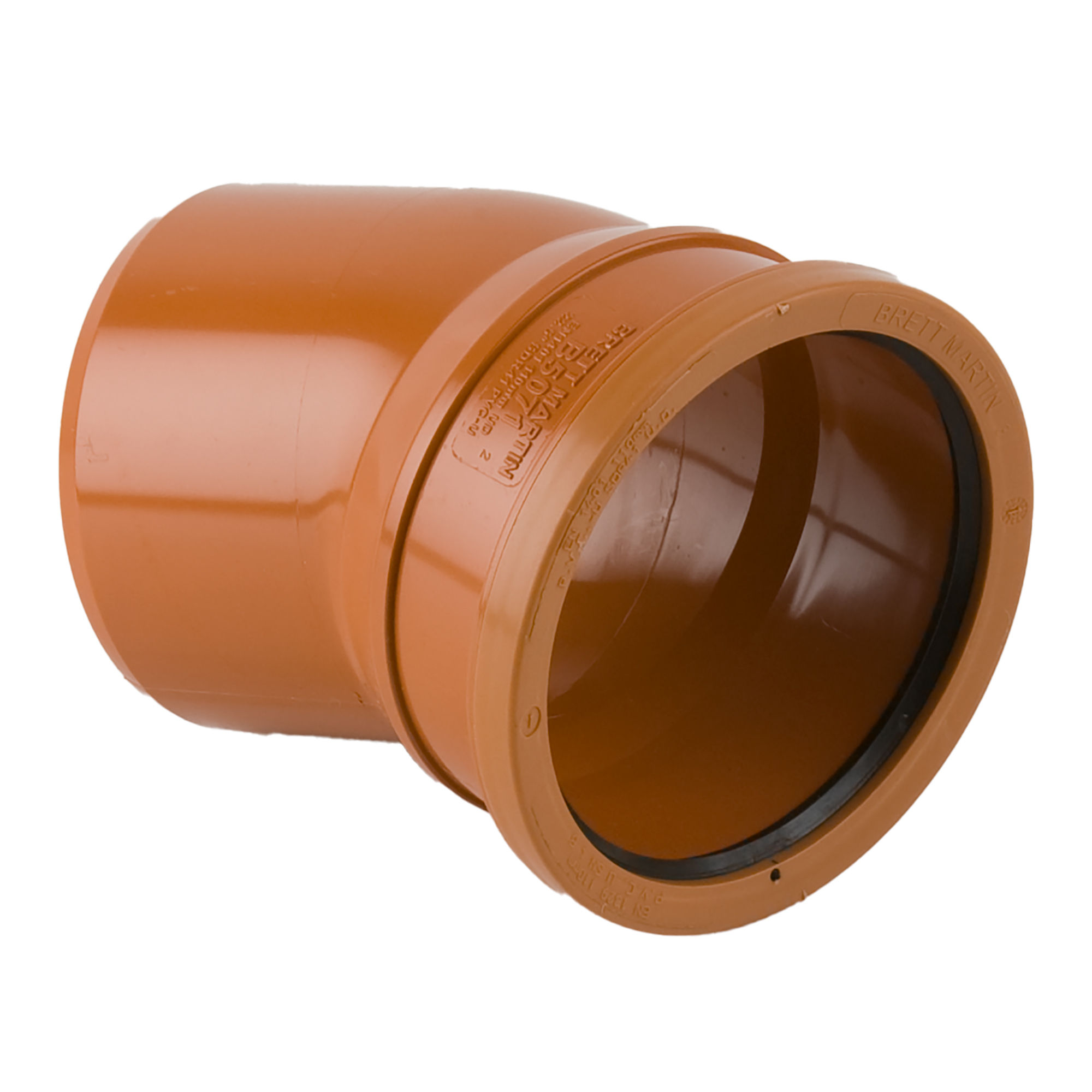 Brett Martin Underground 22.5° Single Socket Bend Terracotta 110mm - B5071