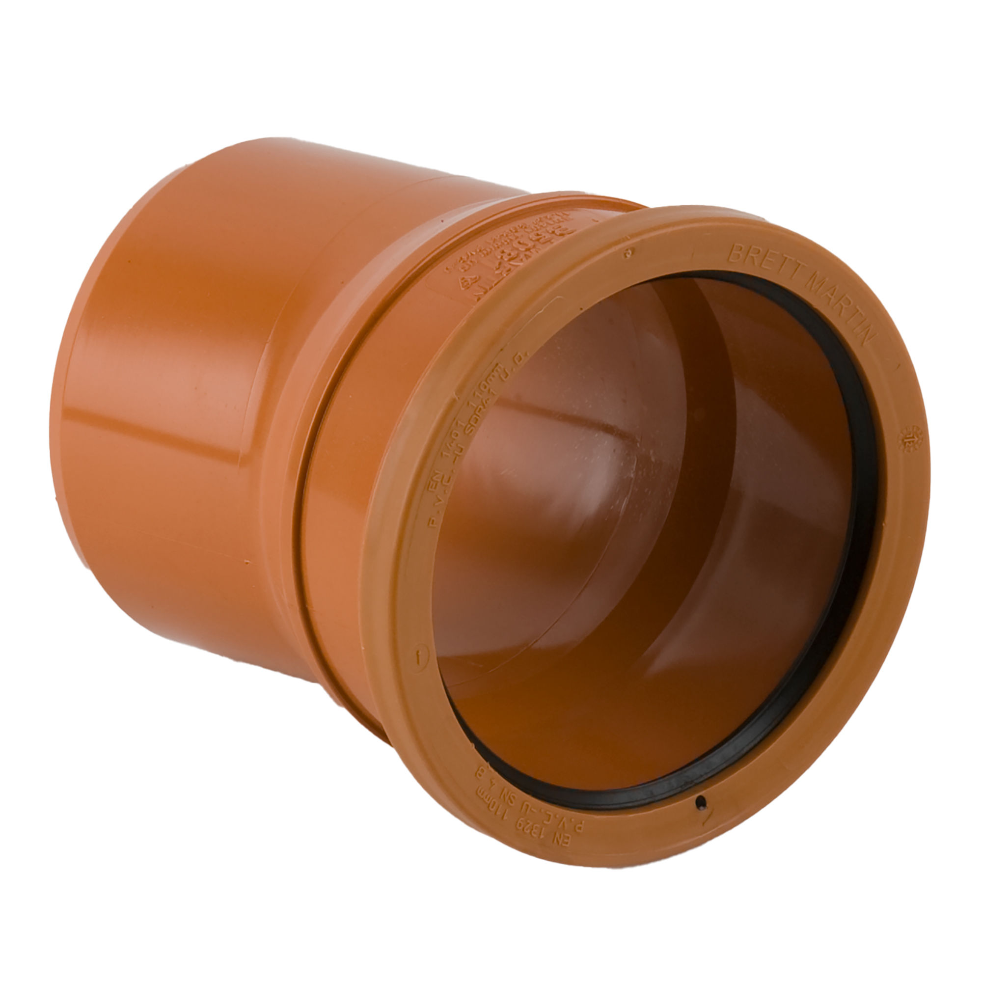 Brett Martin Underground 11.25° Single Socket Bend Terracotta 110mm - B5081
