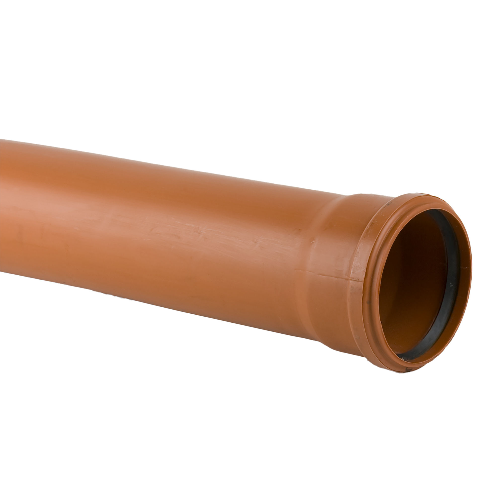 Brett Martin Underground Drain Pipe Single Socket Terracotta 110mm x 6m - B4406