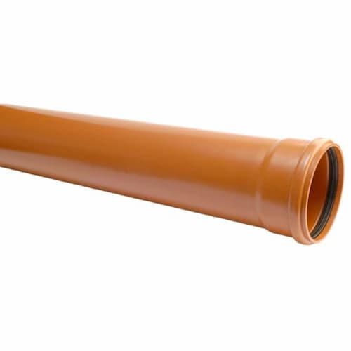 Underground Drain Pipe Single Socket Terracotta 110mm x 3m - DS508