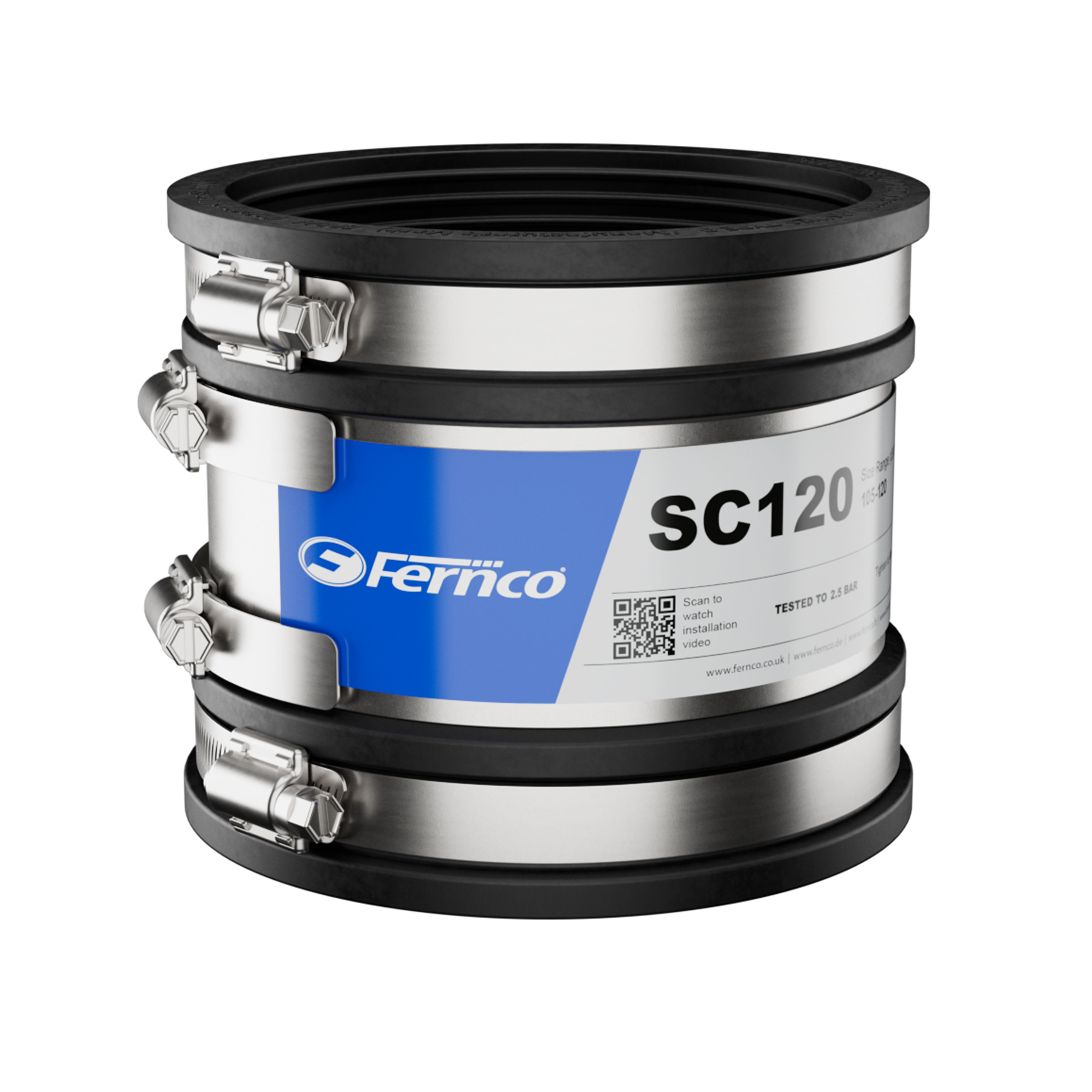 Fernco Standard Coupling 110-121mm - SC120