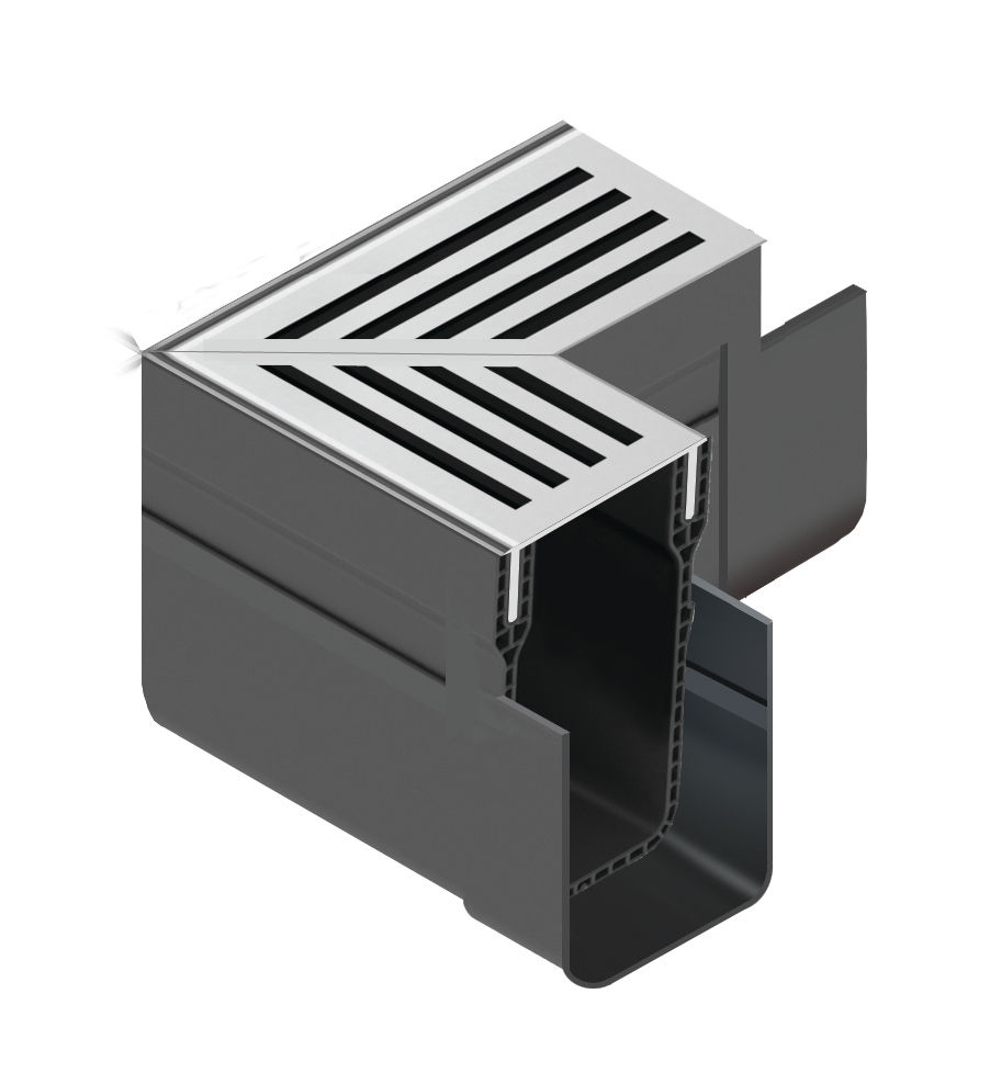 ACO Door Threshold Drain Corner Unit - 19006