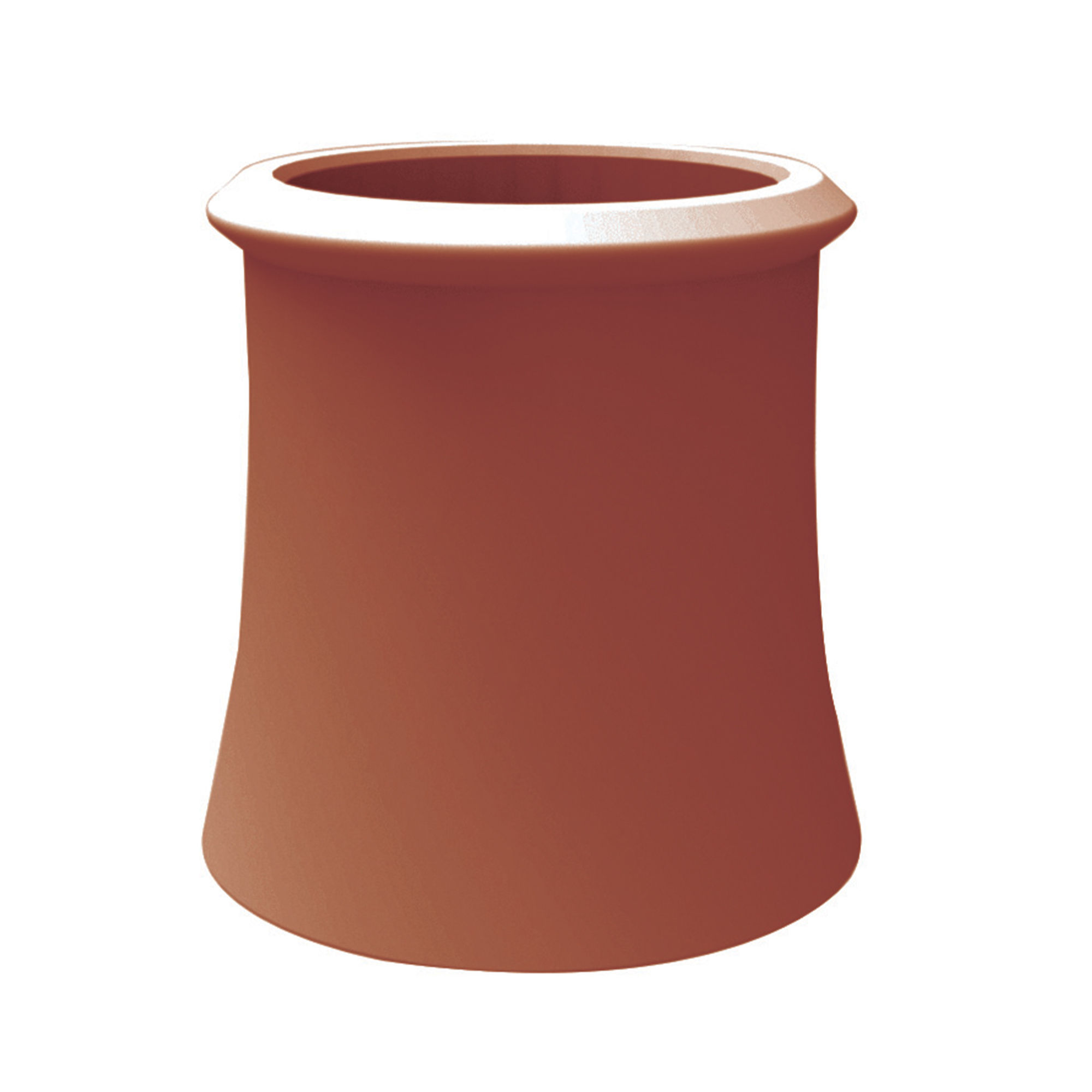 WT Knowles Roll Top Chimney Pot Red 450mm