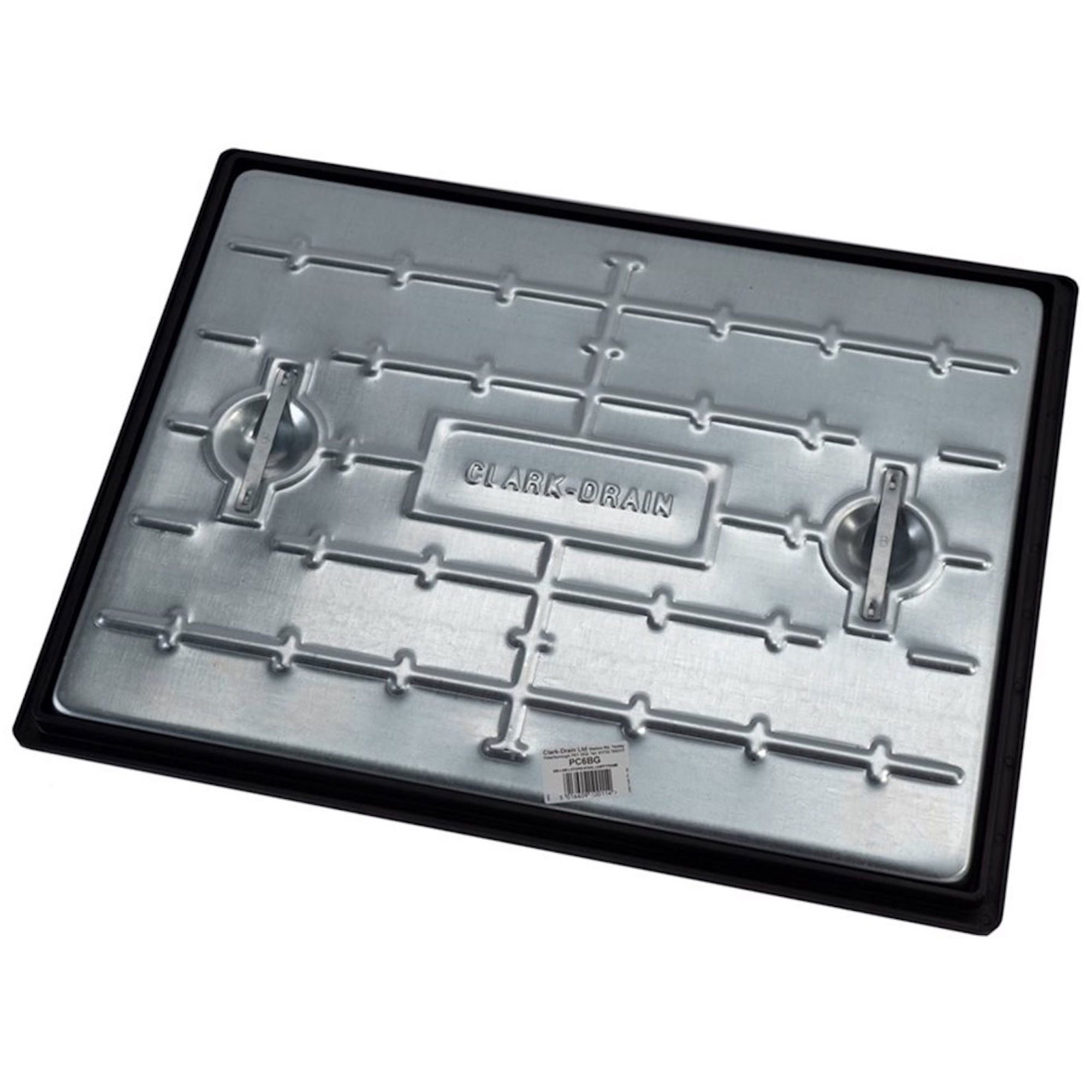 Clark-Drain GPW Galvanised Steel Manhole Cover and Frame 5 Tonne 600mm x 450mm - PC6BG