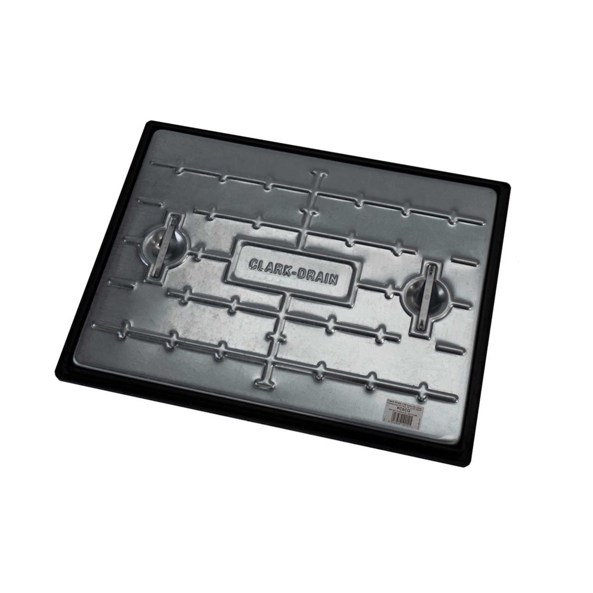 Clark-Drain GPW Galvanised Single Seal Manhole Cover and Frame 10 Tonne 600mm x 450mm - PC6CG