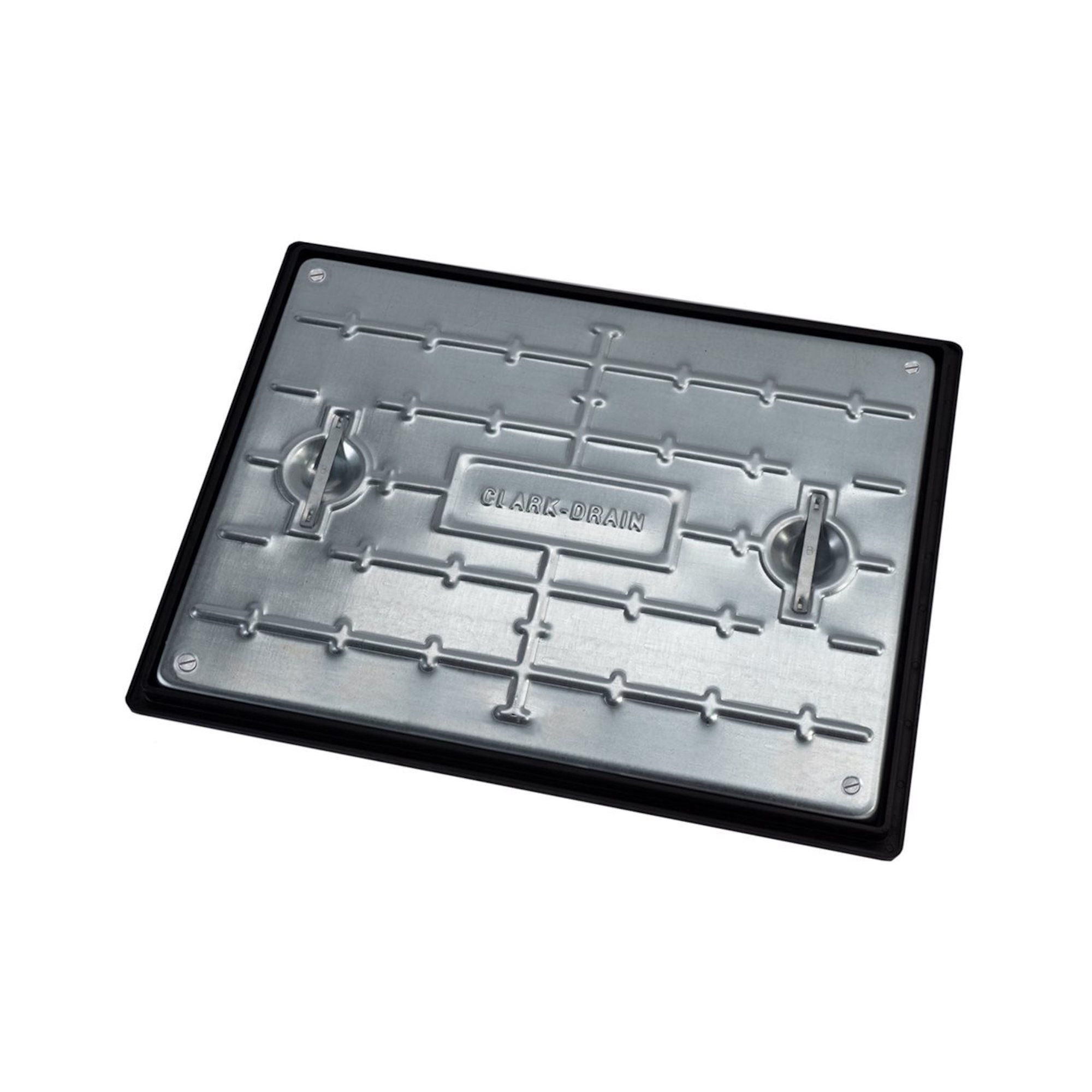 Clark-Drain GPW Galvanised Sealed and Locking Manhole Cover and Frame 5 Tonne 600mm x 450mm - PC6BG3