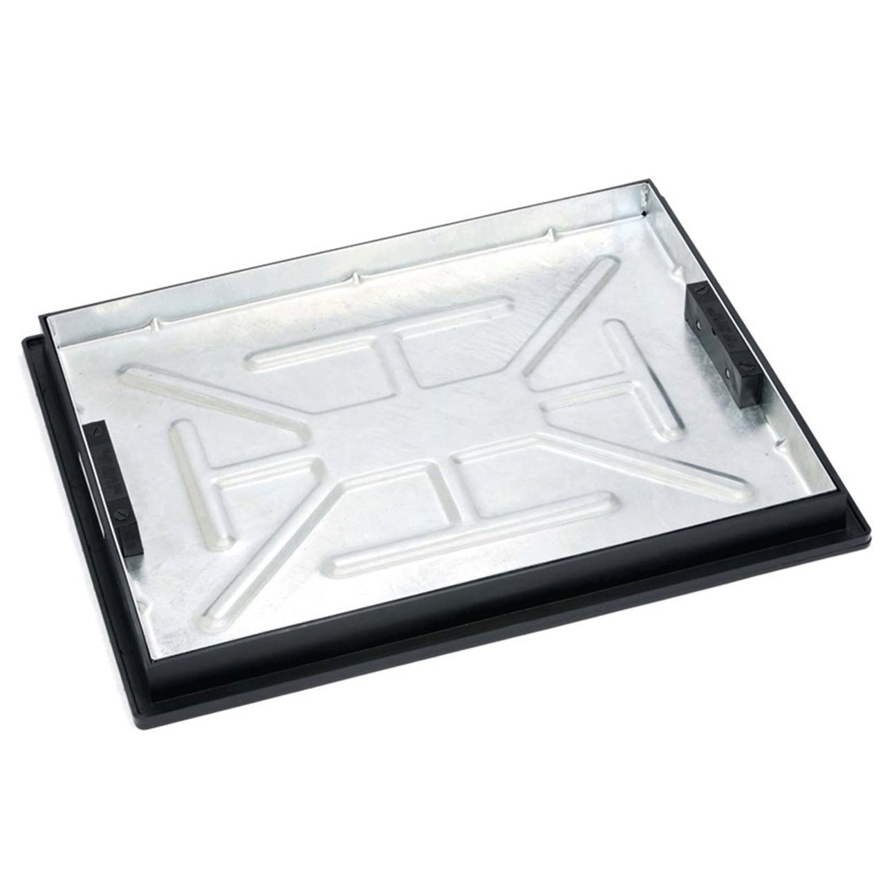 Clark-Drain Galvanised Recessed Manhole Cover and Frame 5 Tonne 600mm x 450mm x 40mm - T11G3
