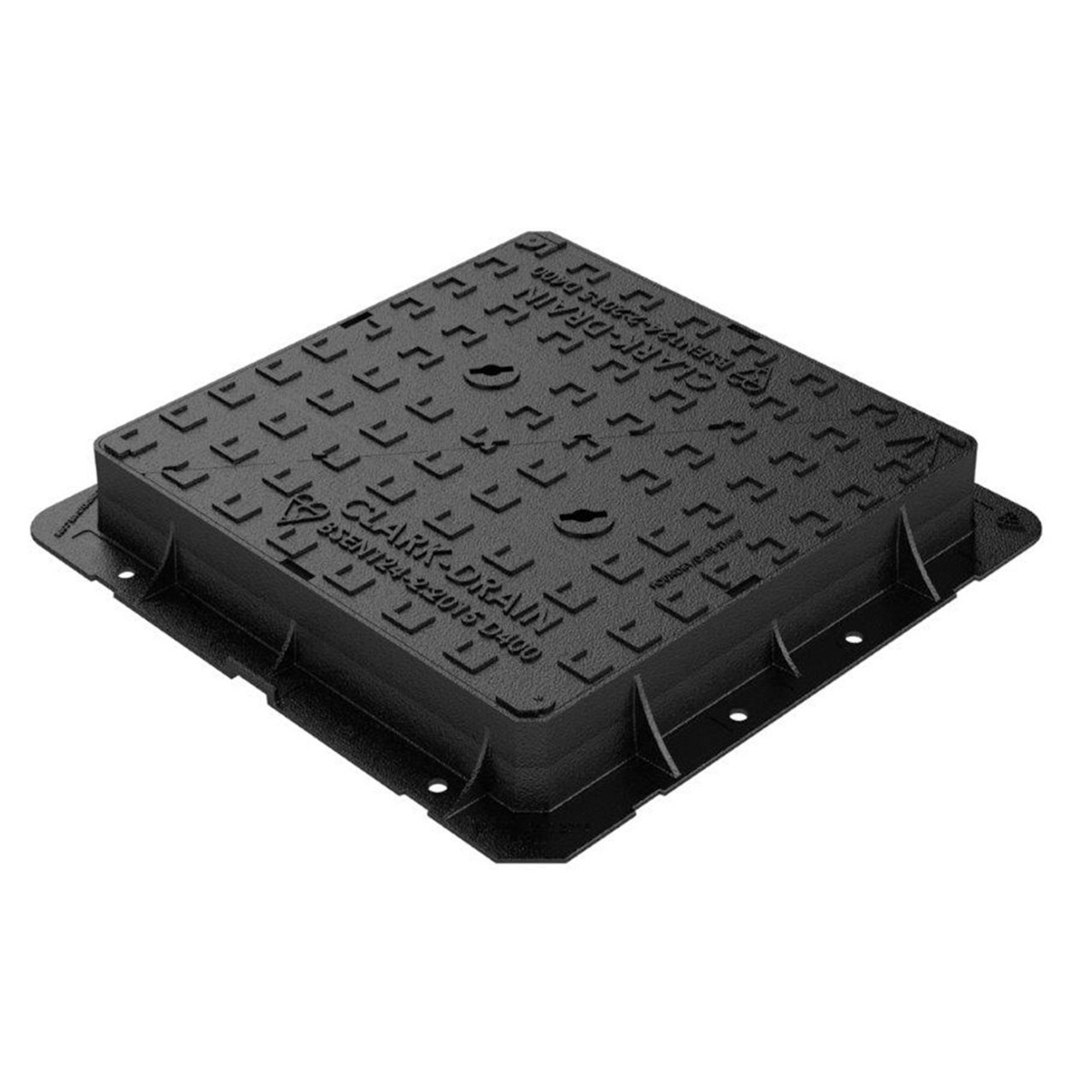 Clark-Drain Double Triangular Manhole Cover and Frame 600mm x 600mm - CD 701 KMD