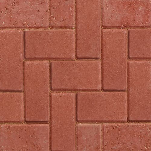 Marshalls Standard Concrete Block Paving Red (50 per m²) 200mm x 100mm x 50mm