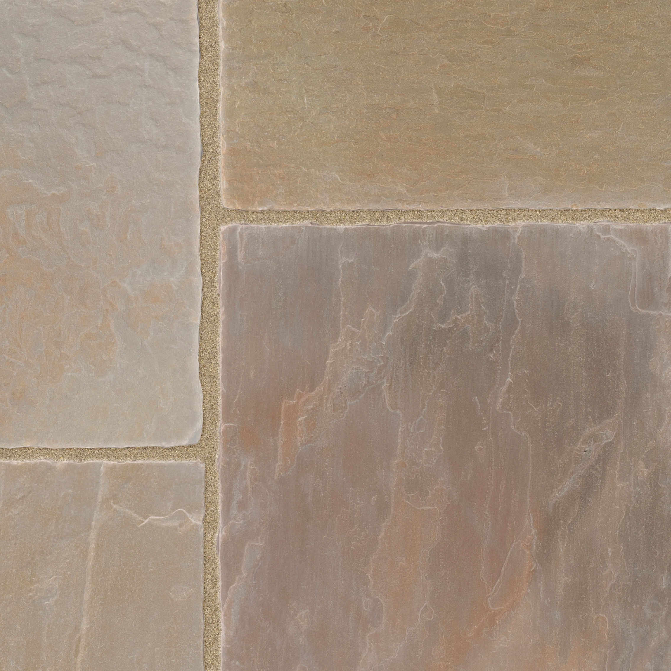Marshalls Antique Alverno Sandstone Paving Project Pack Golden Sand Multi 18.28m²