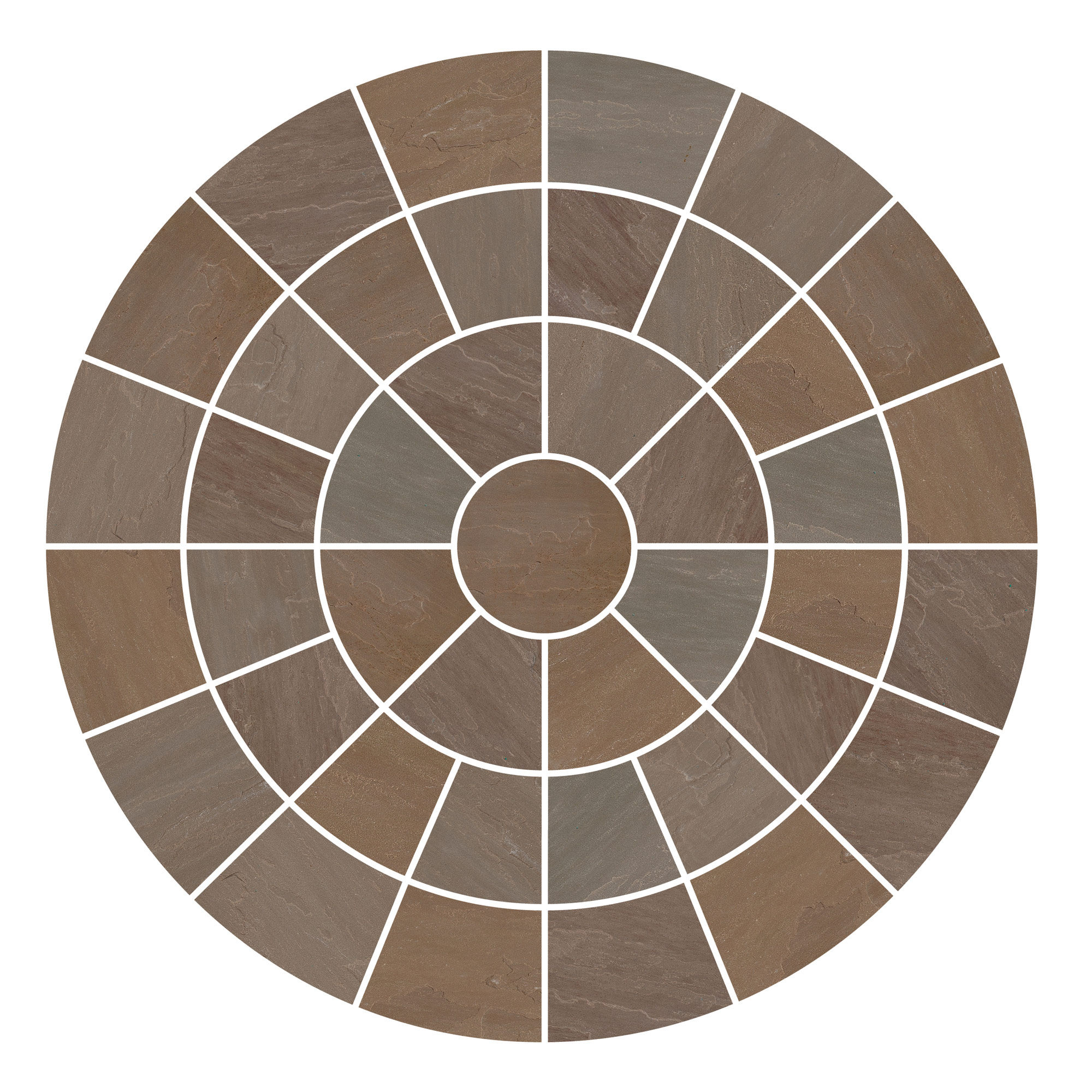 Pavestone Circle Feature Paving Pack Raj Blend