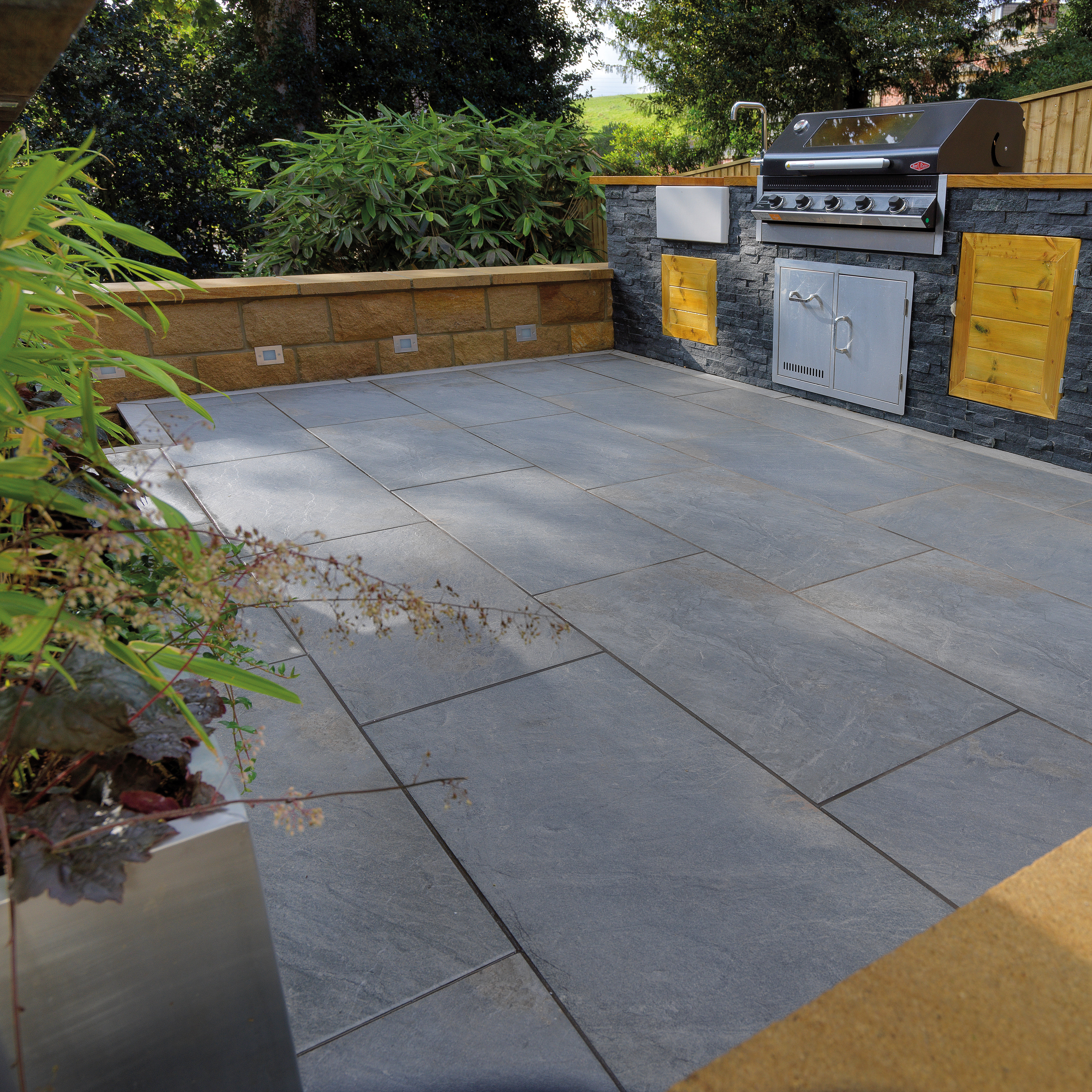 Pavestone Dolomite Porcelain Paving Pack Dark 1000mm x 500mm x 20mm