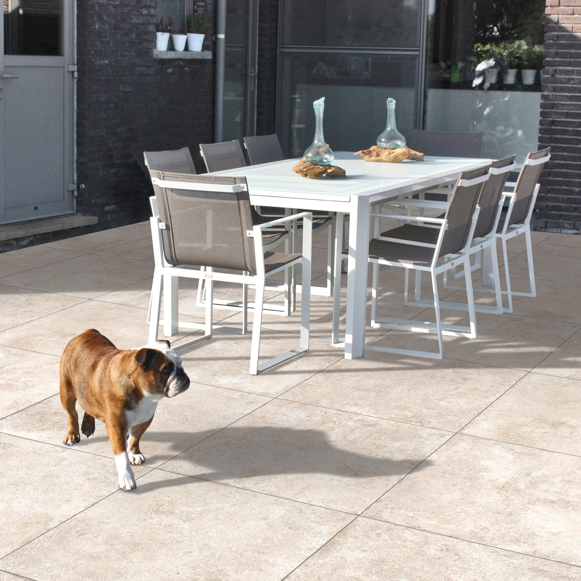 Pavestone Tegel Porcelain Paving Pack Bianco 900mm x 900mm x 20mm