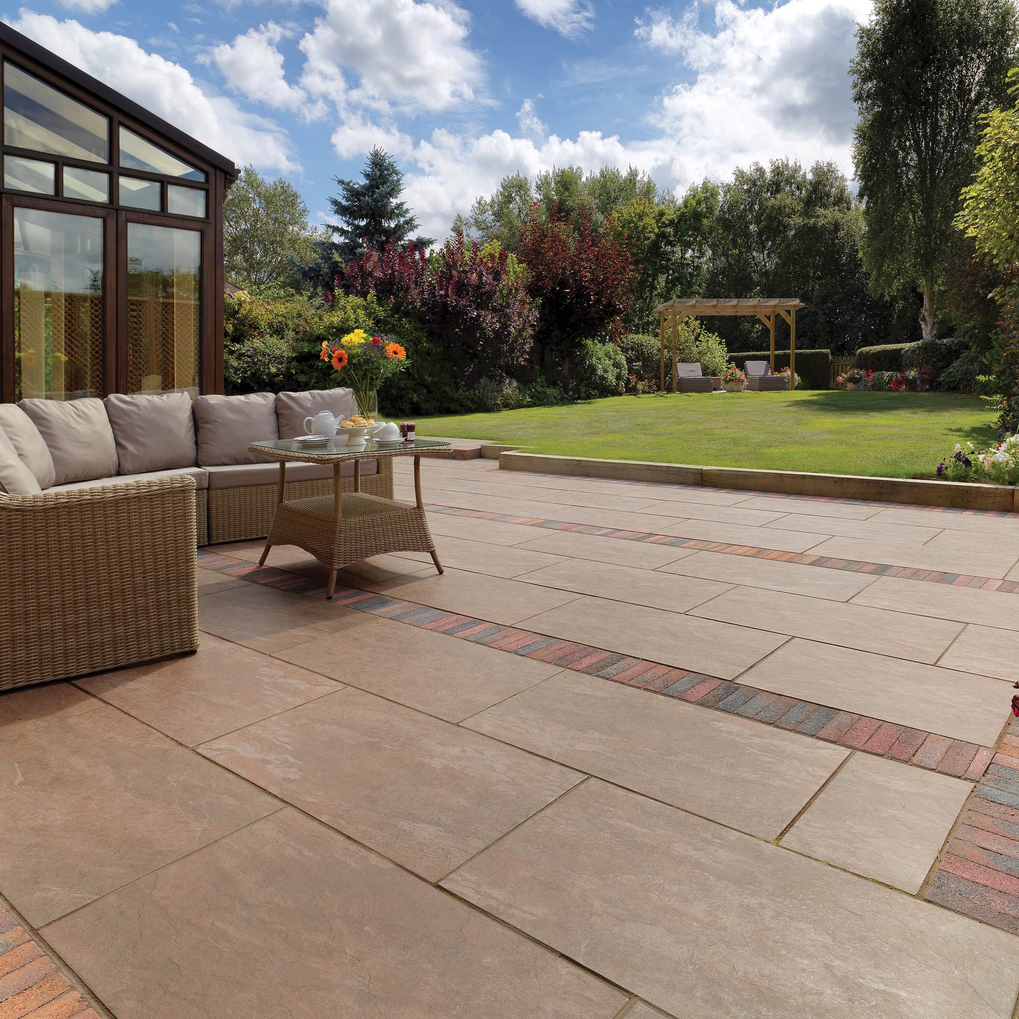Pavestone Dolomite Porcelain Paving Pack Sunset 1000mm x 500mm x 20mm