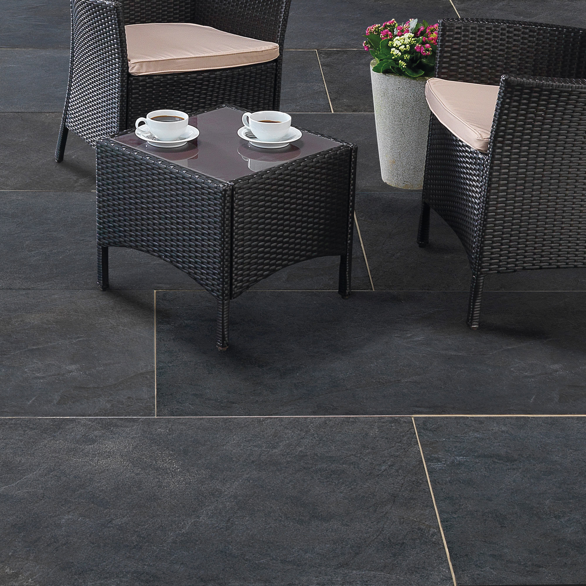 Pavestone Dolomite Porcelain Paving Pack Slate 1000mm x 500mm x 20mm