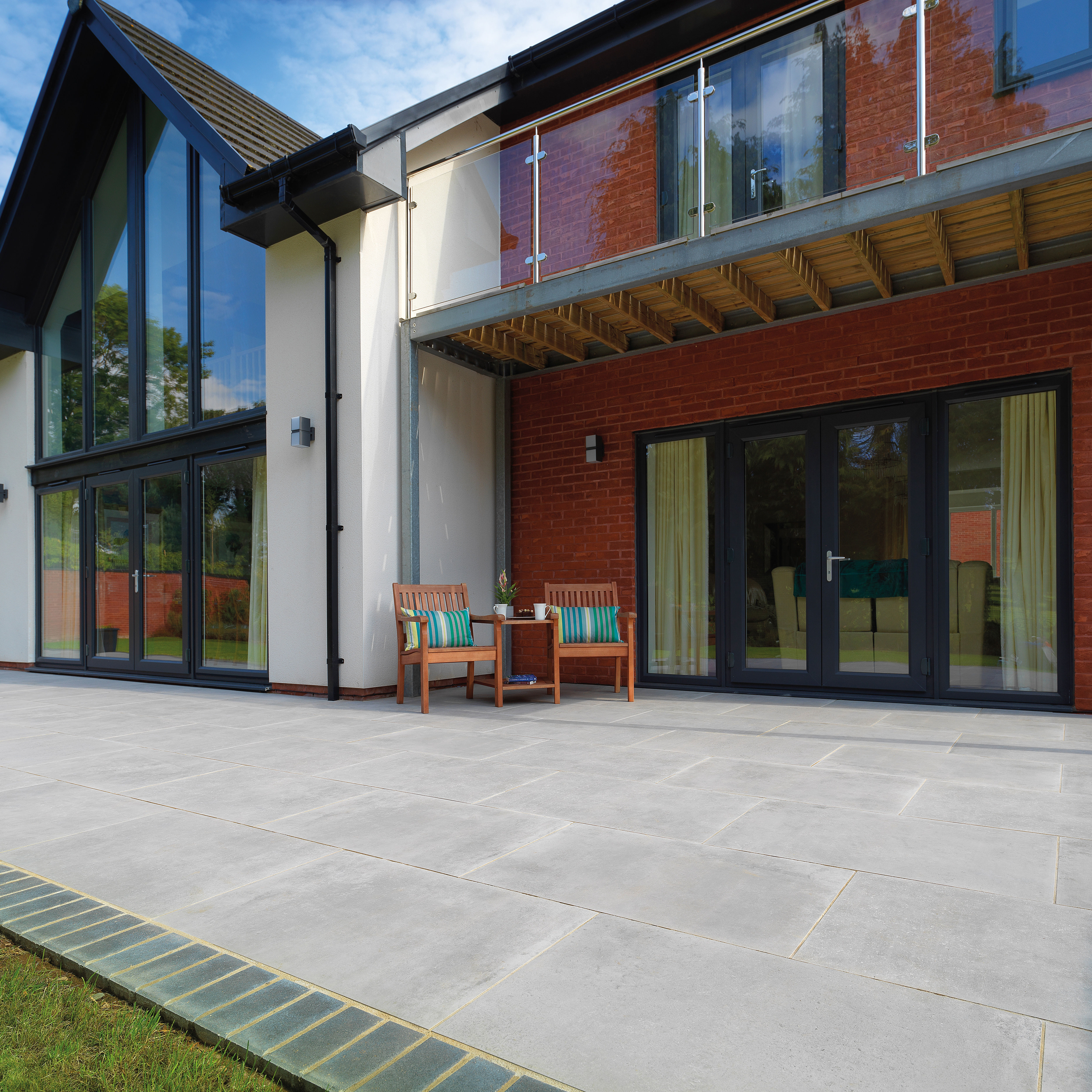 Pavestone Alfa Porcelain Paving Pack Grey Mineral 900mm x 600mm x 20mm