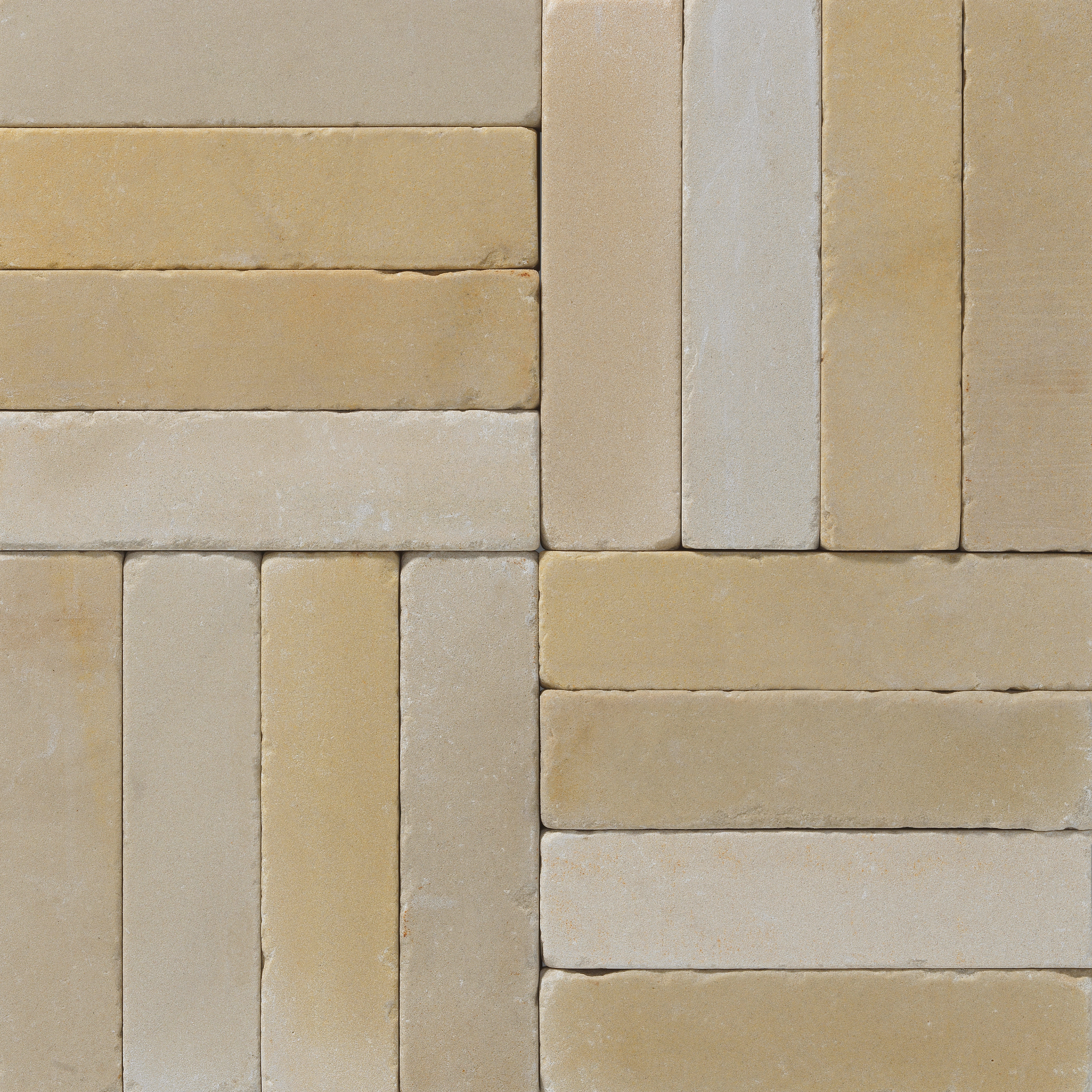 Pavestone Natural Stone Slimsett Block Paving (Pack of 900) Fossil 200mm x 50mm x 40mm (9m²)