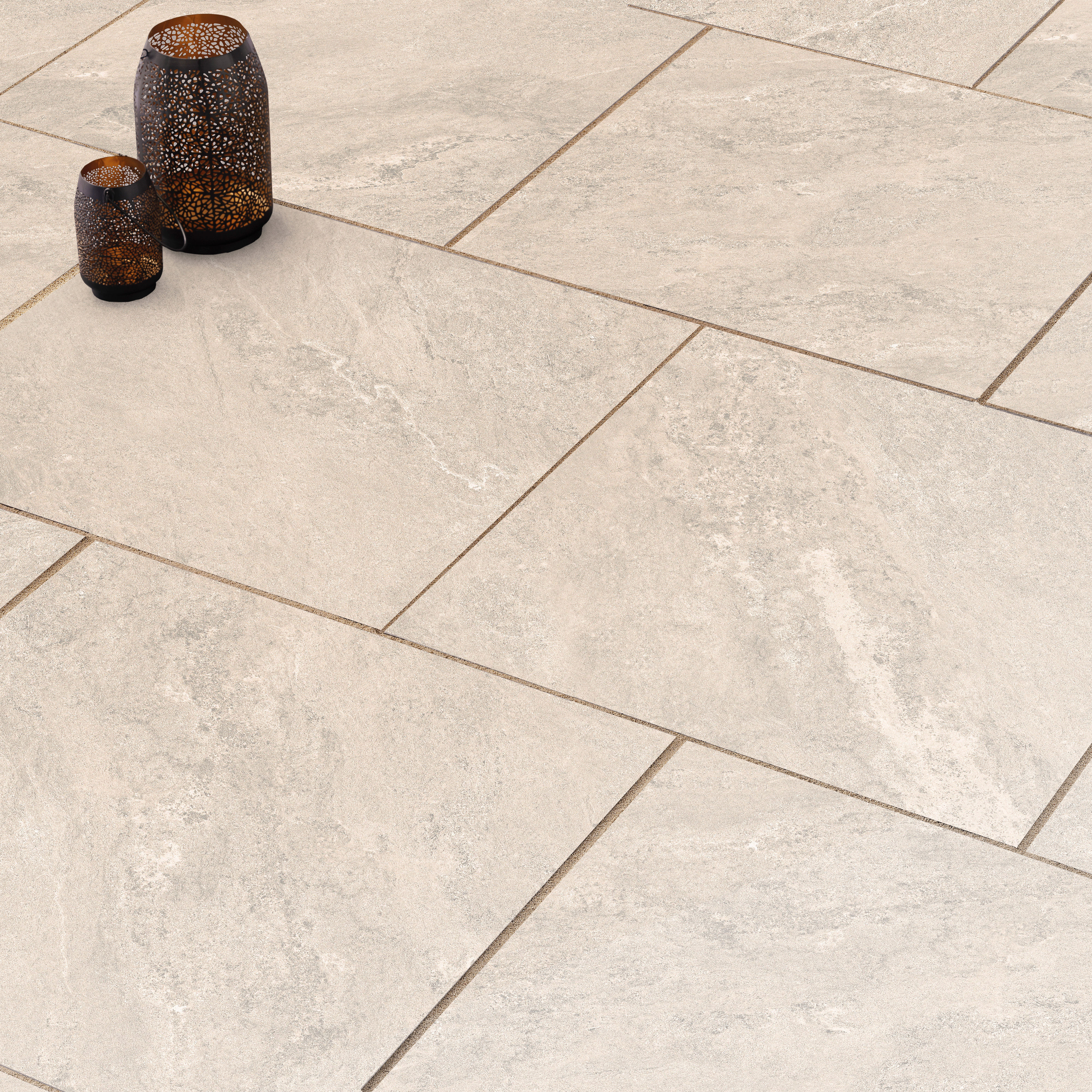 Pavestone Essenza Porcelain Paving Pack White 20mm
