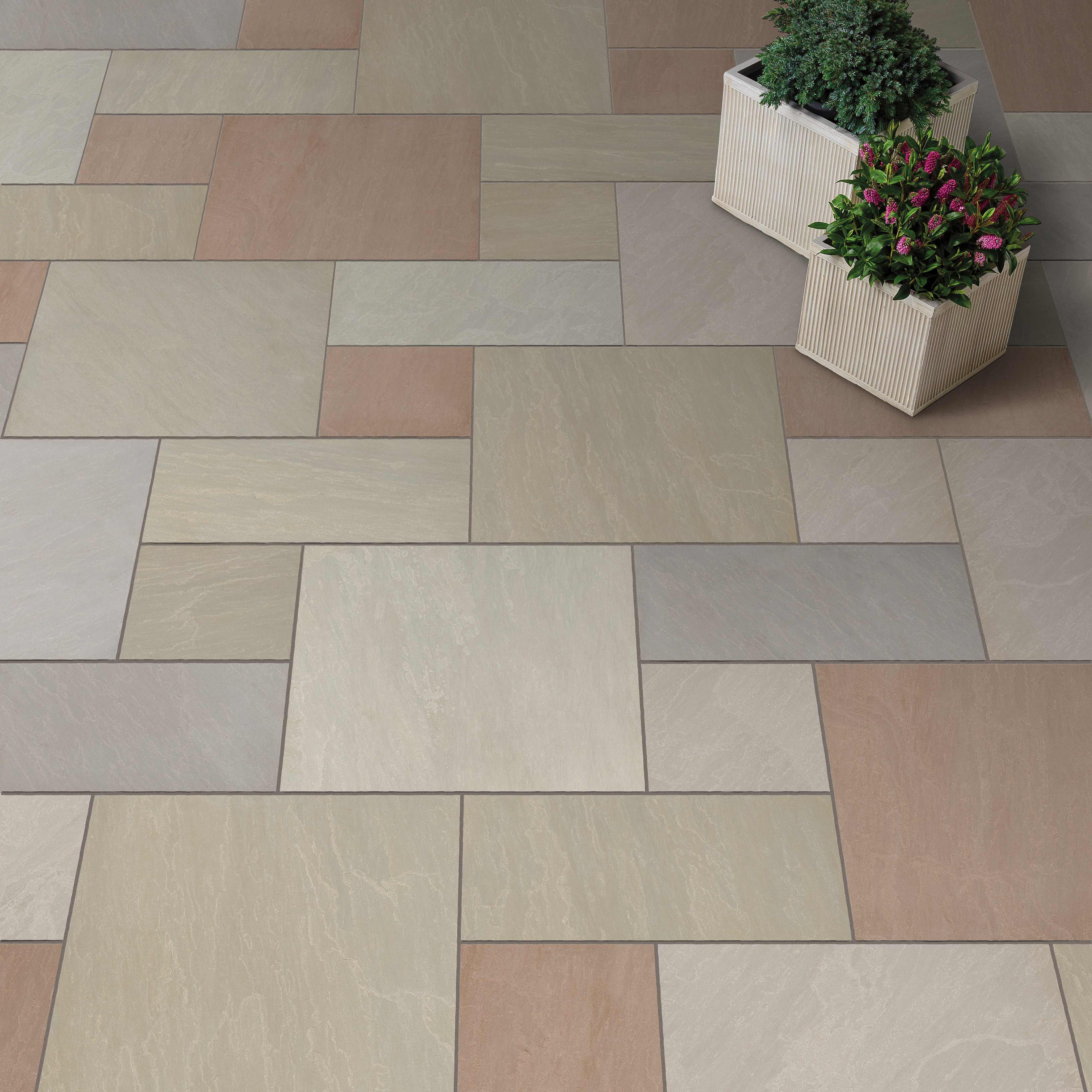 Pavestone Natural Porcelain Paving Pack Raj (Pack of 40) 900mm x 600mm x 20mm (21.6m²)